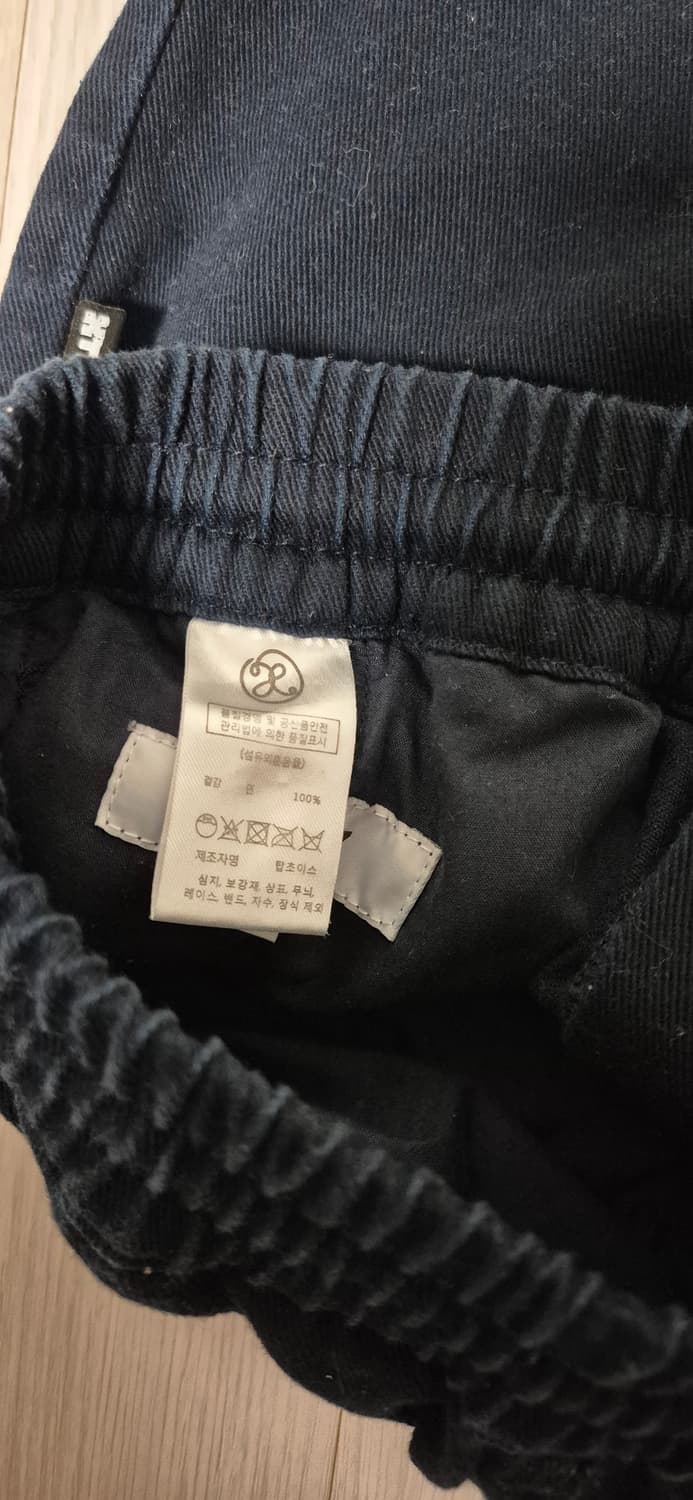 엑스톤즈 밴딩코튼팬츠(닥크네이비)M 상품이미지8