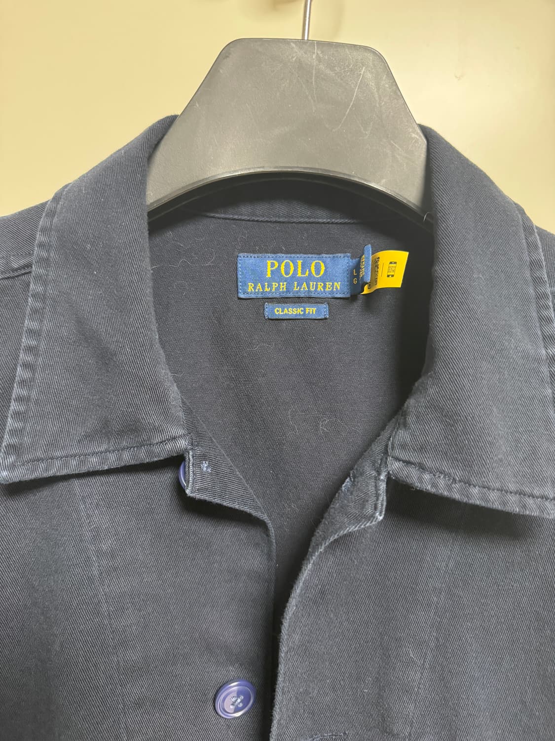 [QR인증]폴로랄프로렌 유틸리티 초어자켓 프렌치워크자켓 네이비 L사이즈 상품이미지6