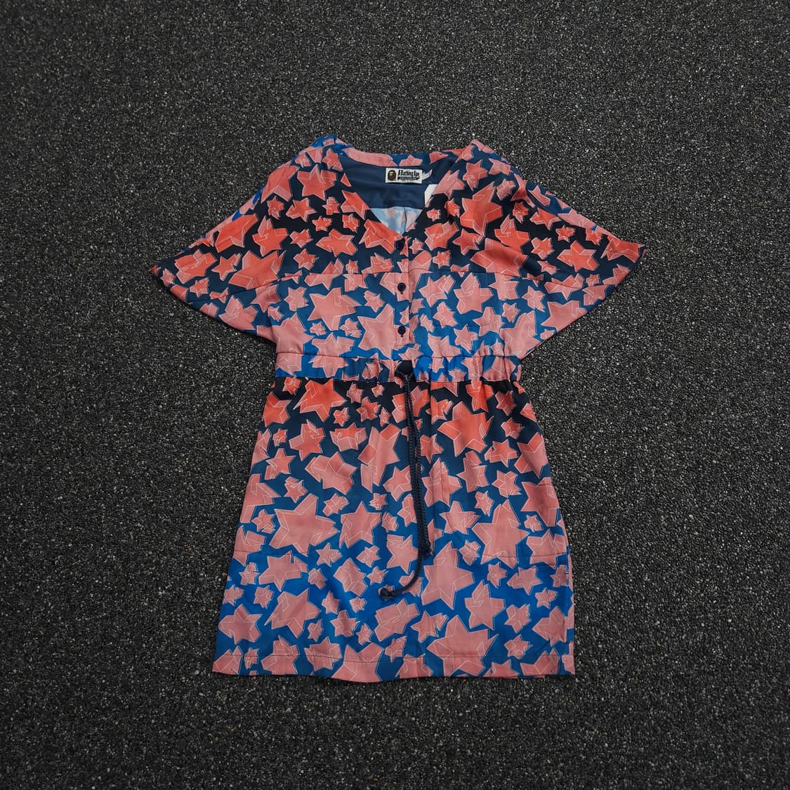 베이프 스타 패턴 디티일 미디 원피스 (80) 상품이미지1