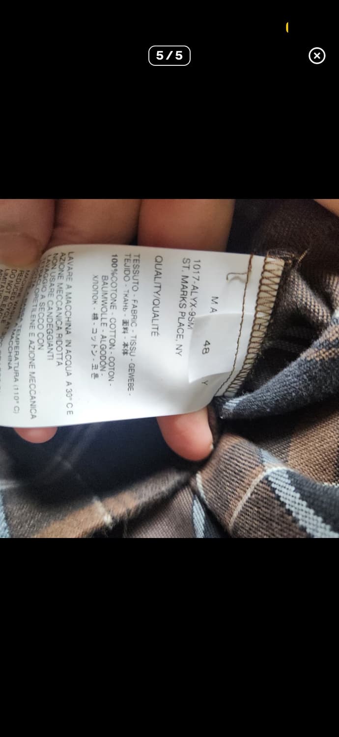 Alyx 체크셔츠 상품이미지4