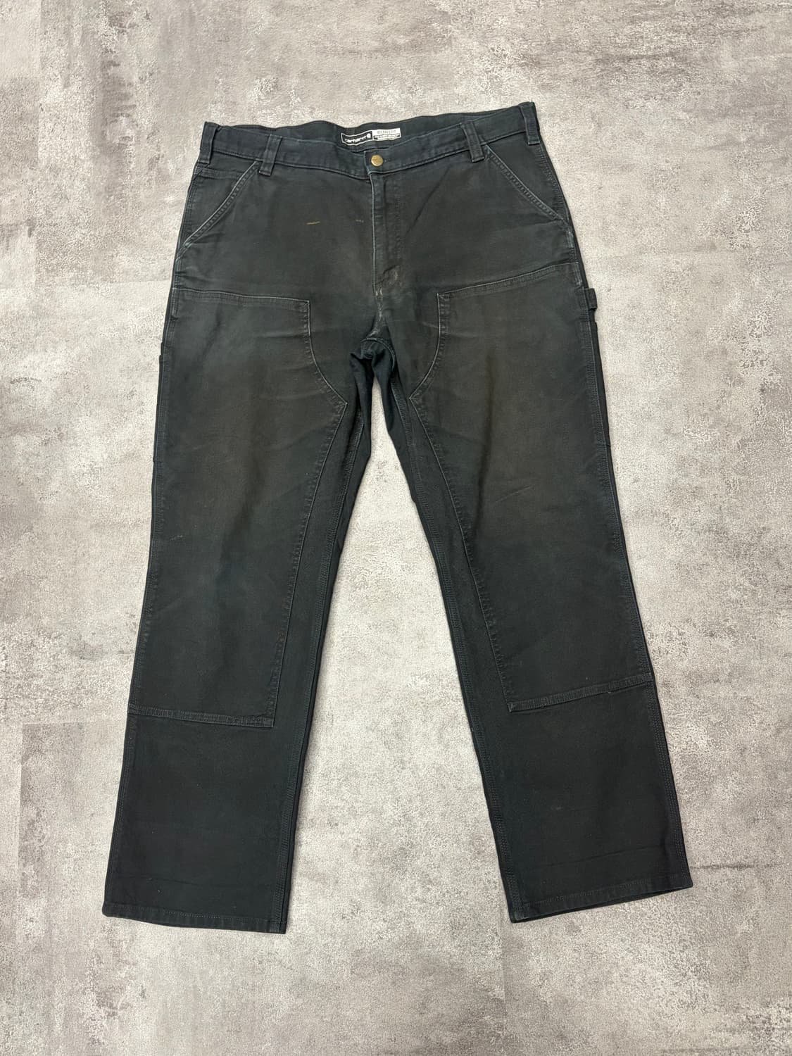 칼하트 더블니 팬츠 블랙 blk 상품이미지1