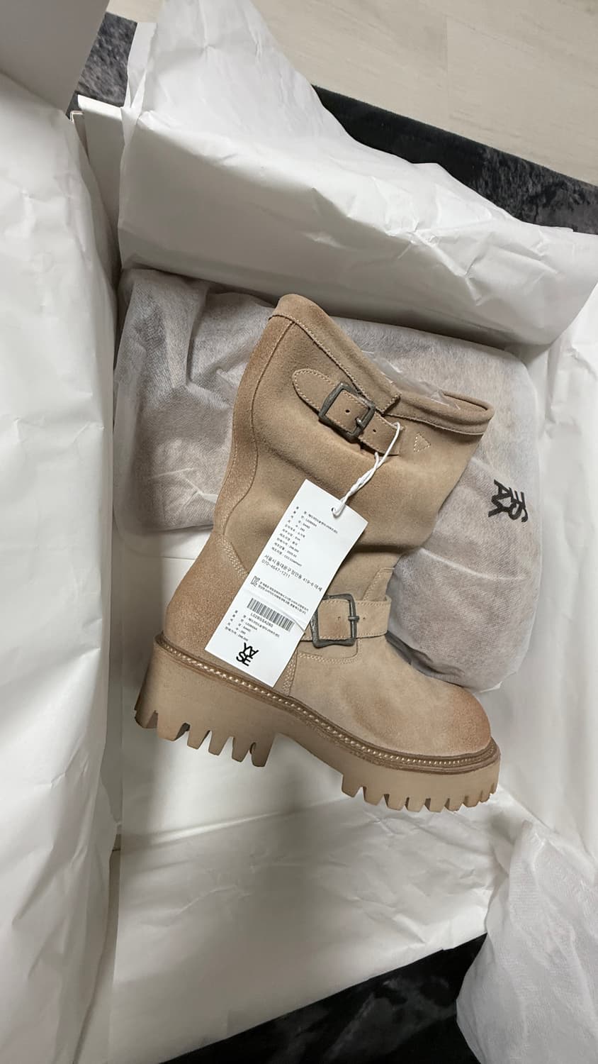 페더 코만도솔 스웨이드 엔지니어부츠 샌드 상품이미지5