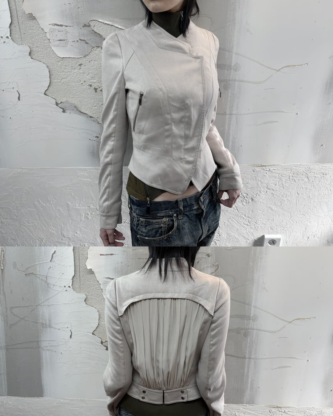 suede pintuck jacket 상품이미지1