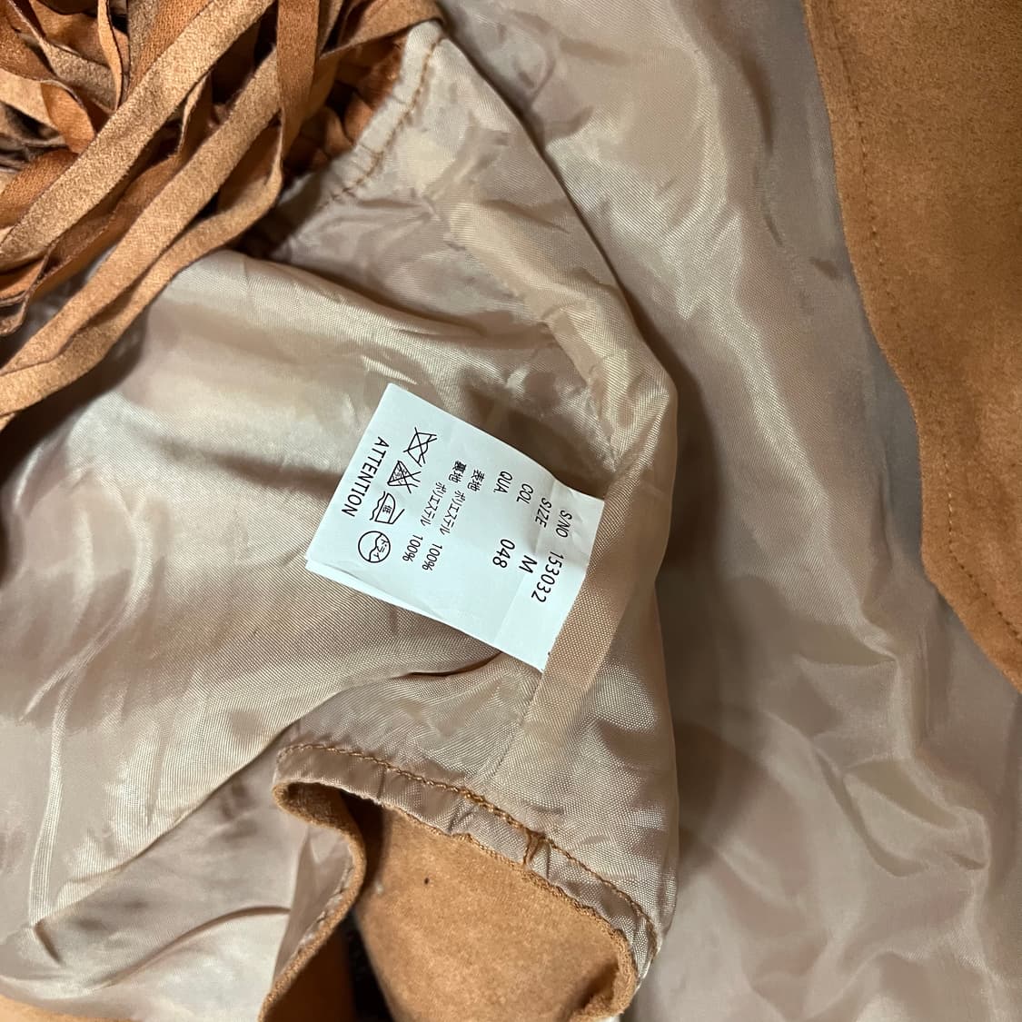 Japanese Vintage . 프린지 웨스턴 베스트 상품이미지4