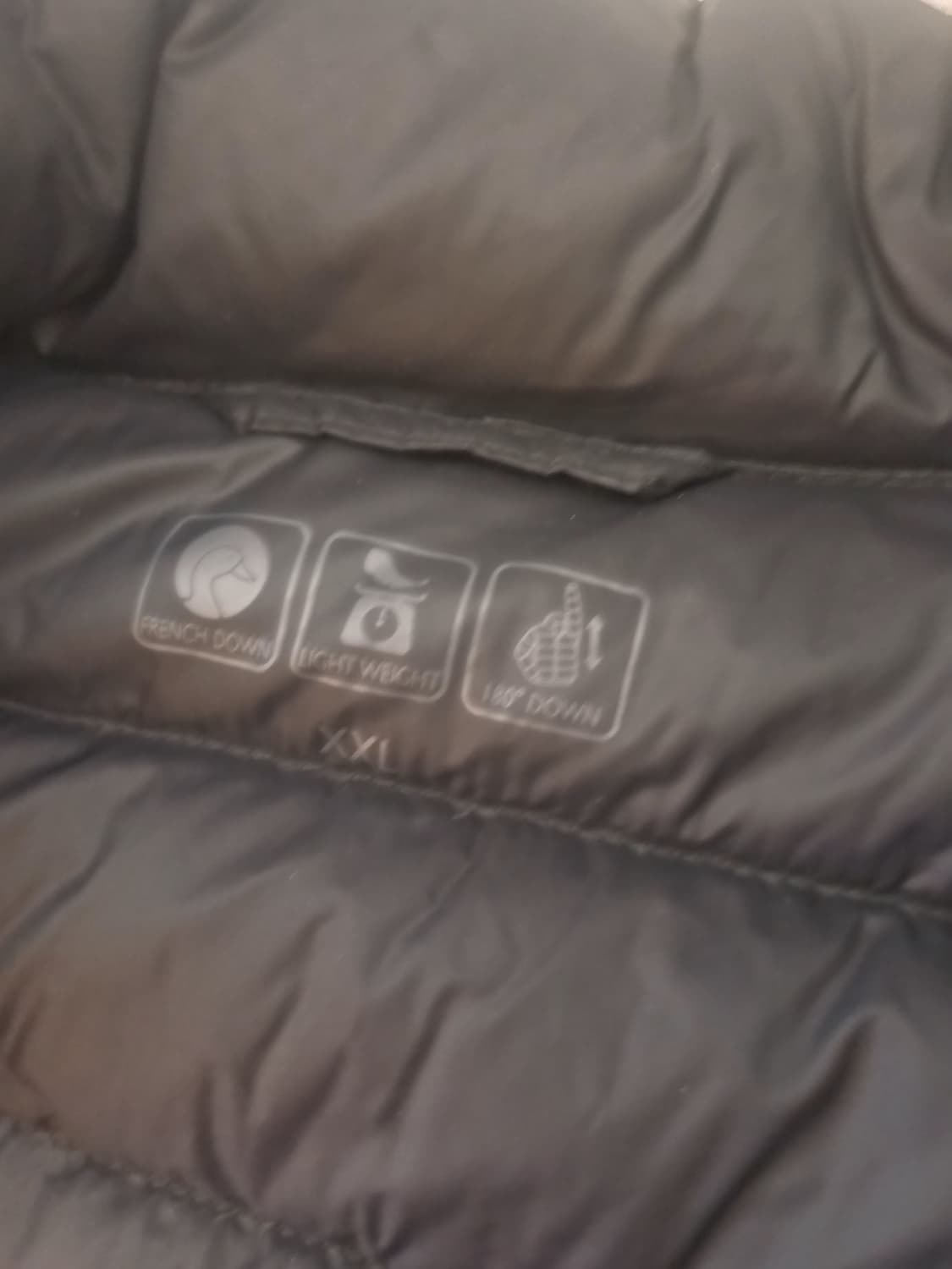 [XXL/110] 신세계 정품 프렌치 다운 90:10 경량 패딩 (블랙) 상품이미지4