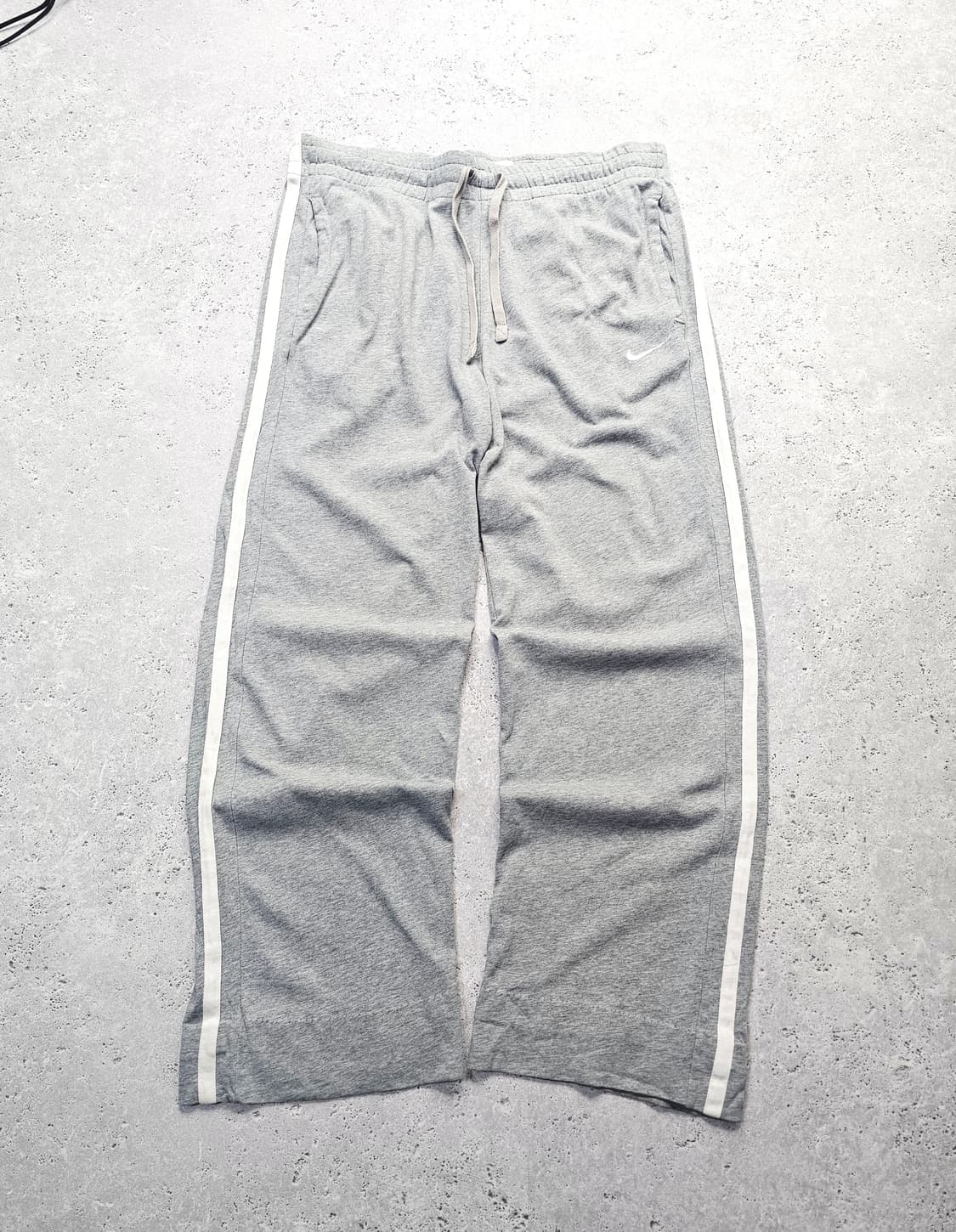 나이키 사이드라인 라이트 그레이 트랙팬츠 면 와이드 바지 상품이미지2