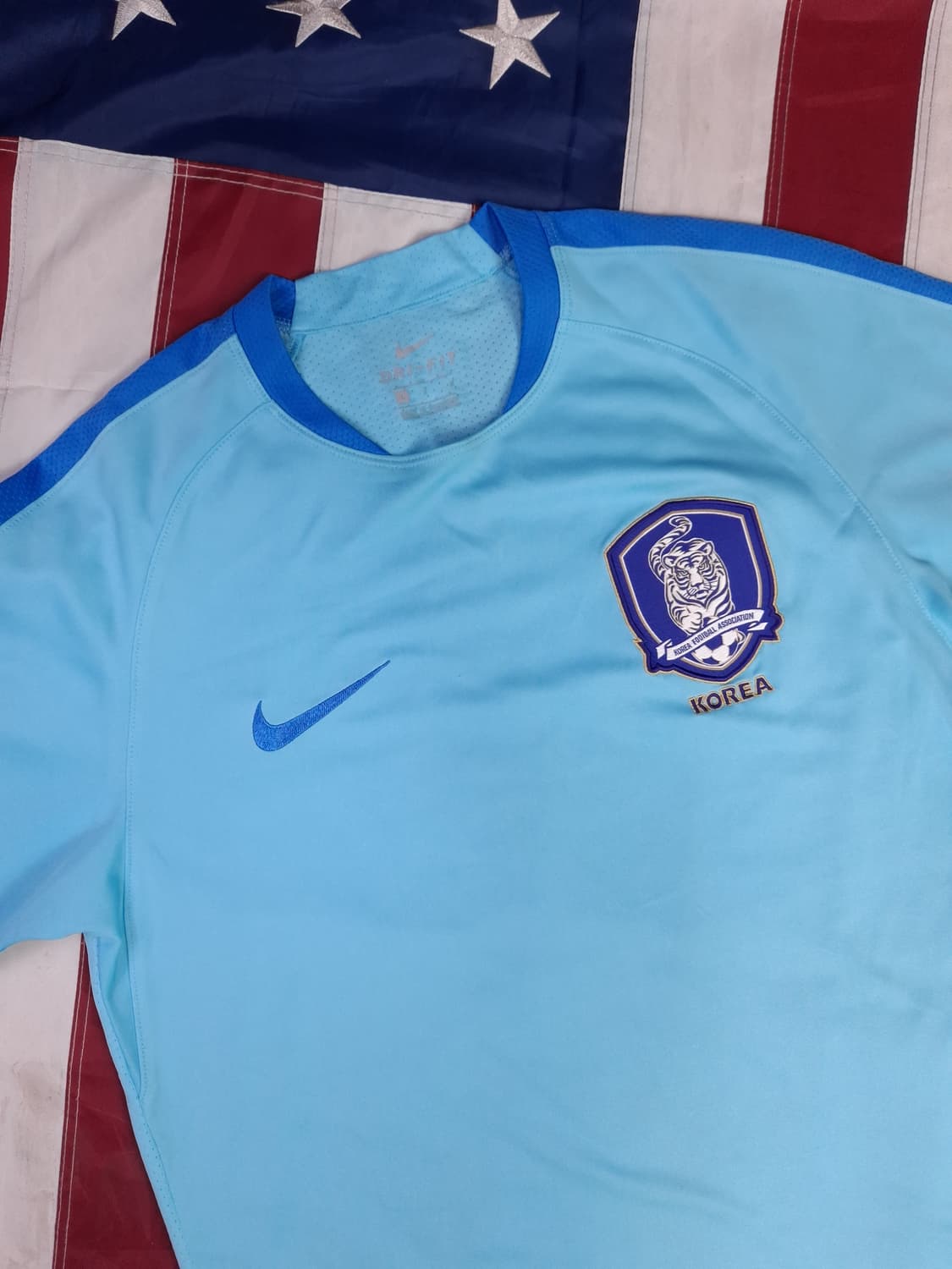 새제품급 오리지날 대한민국 축구 국가대표 반팔 트레이닝탑 상품이미지2