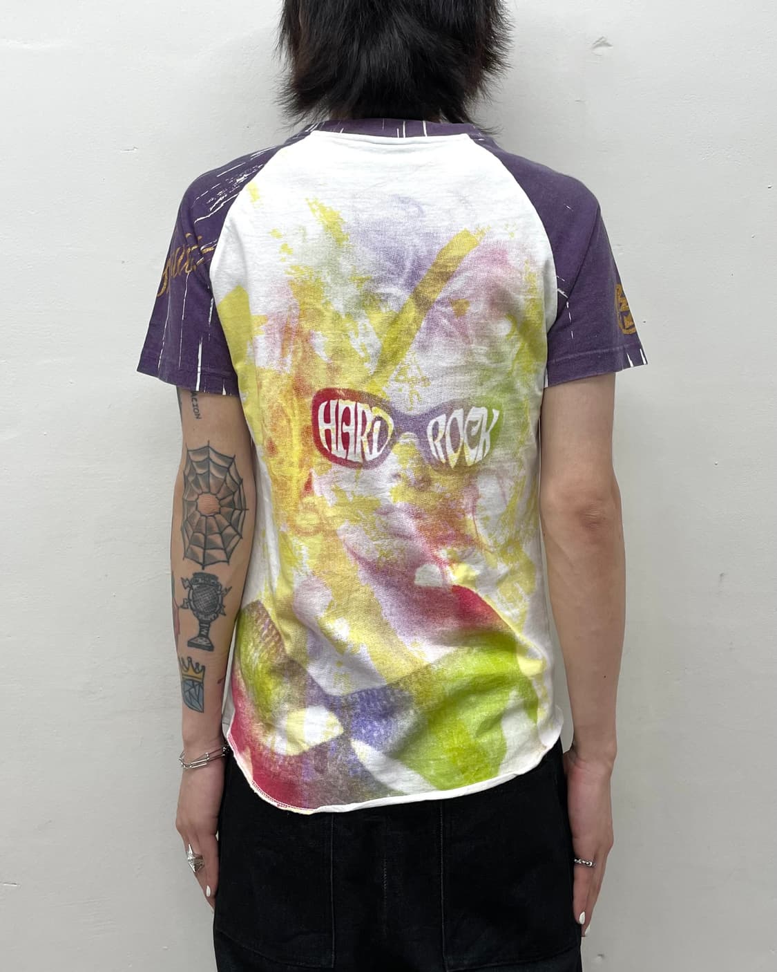 Retro Girl Star Purple T-shirt 상품이미지2