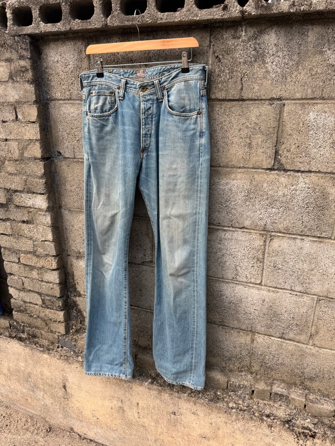 90s lee 빈티지 30s 복각 1101 신치백 셀비지 데님 팬츠 상품이미지3