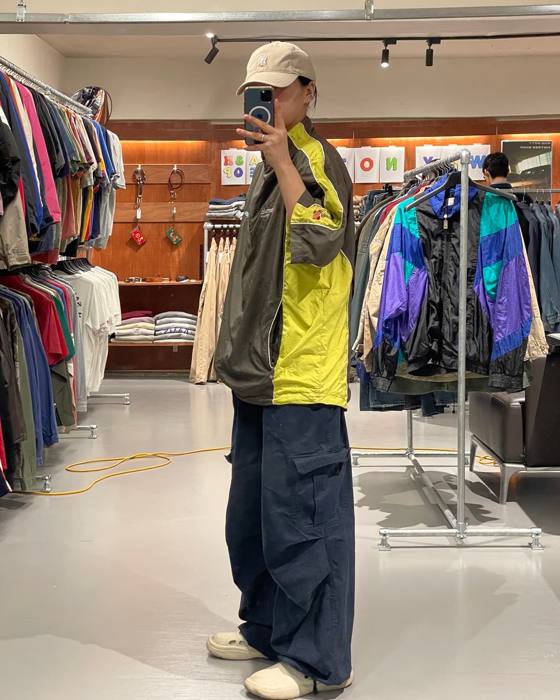 빈티지 하프 반집업 아노락 자켓 상품이미지4