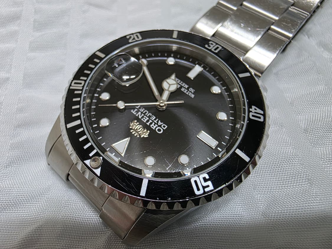 오리엔트 데이저스트 블랙 다이얼 쿼츠시계 빈티지 시계 ORIENT 상품이미지6