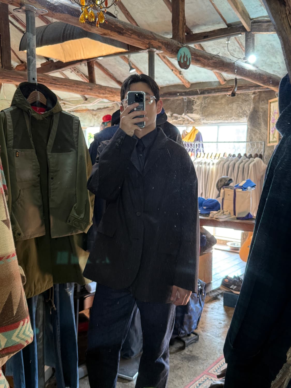 비즈빔 VISVIM 울 린넨 혼방 핀스트라이프 블레이져 재킷 상품이미지1