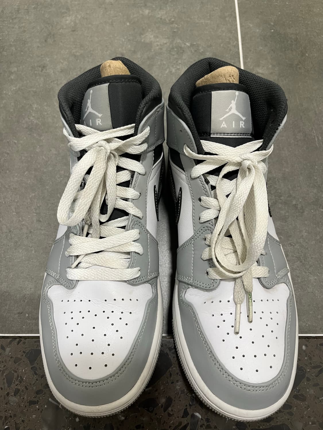 265)나이키 조던 1 미드 라이트 스모크 그레이 앤트러사이트 상품이미지6