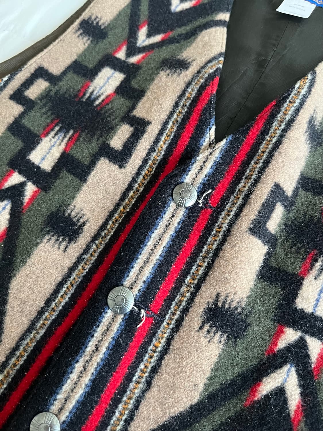 Pendleton 웨스턴 웨어 네이티브 패턴 울 베스트 상품이미지3
