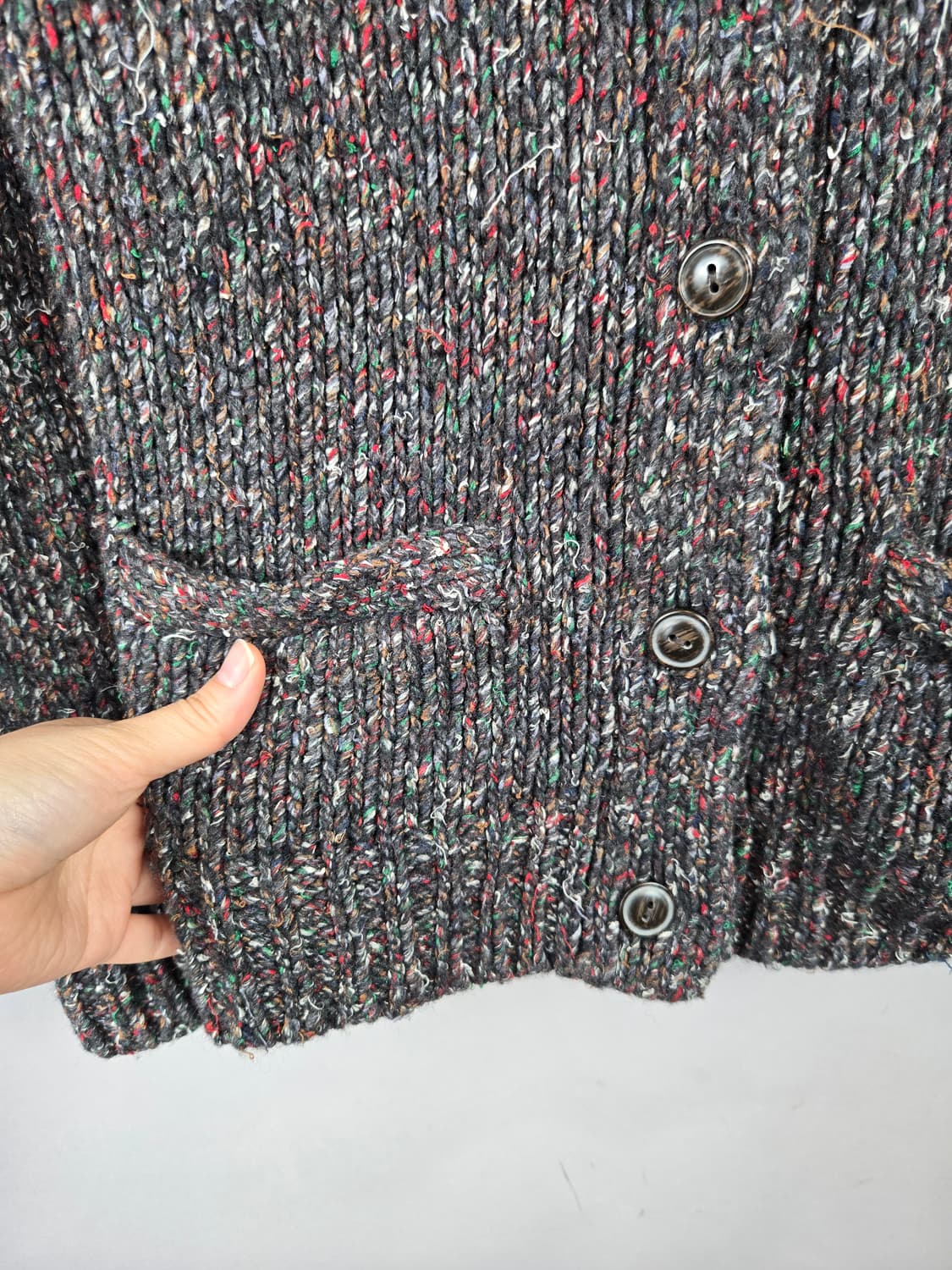 [무료배송]데님앤서플라이 랄프로렌 M 여성 울 실크 혼방 니트 가디건 상품이미지5