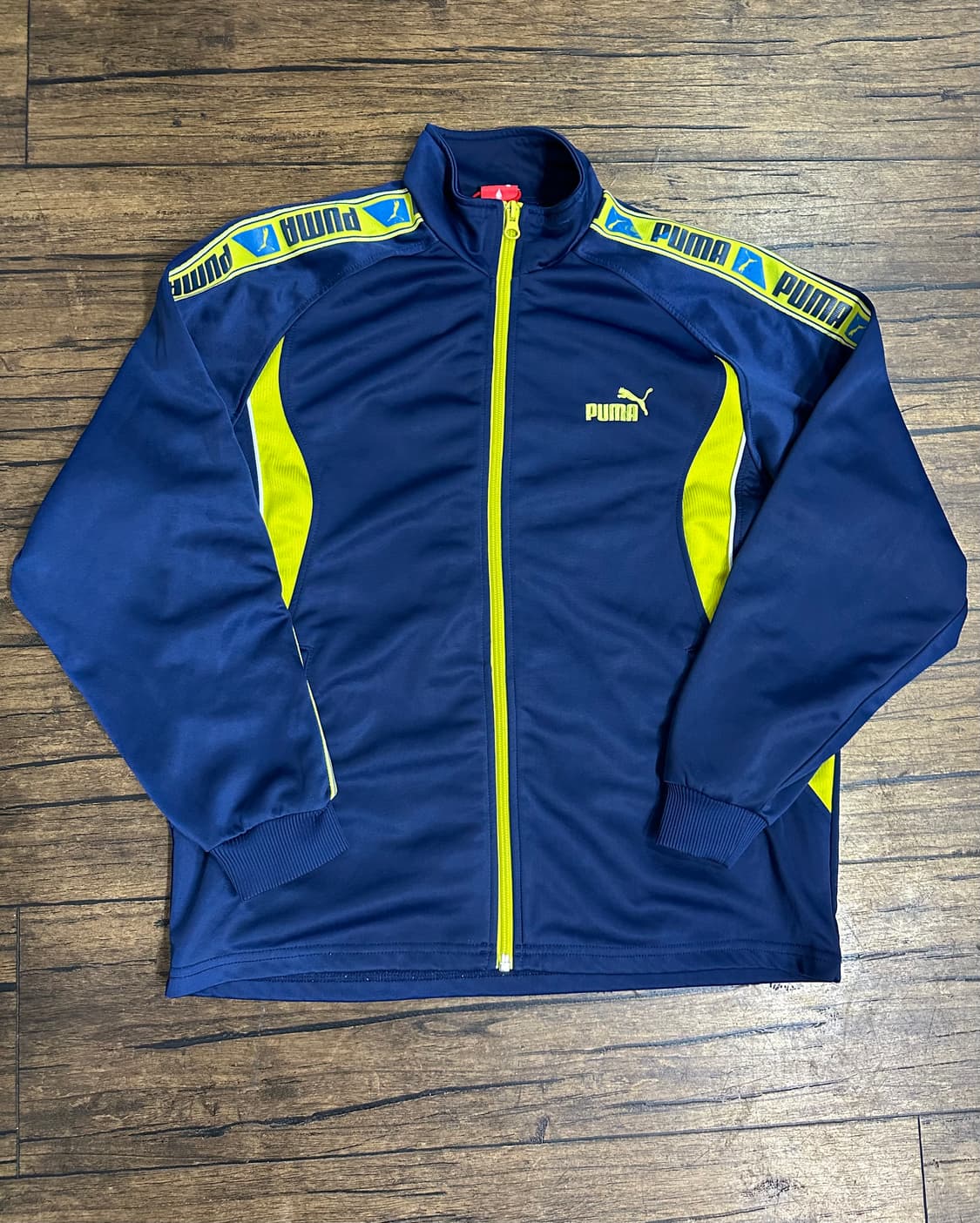 푸마 네이비 트랙 자켓 S 일본제품 올드스쿨 일본판 상품이미지1