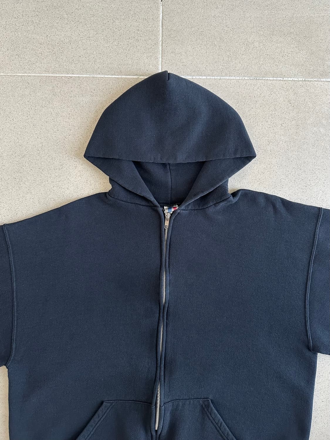 빈티지 러셀 후드집업 블랙 L 상품이미지4