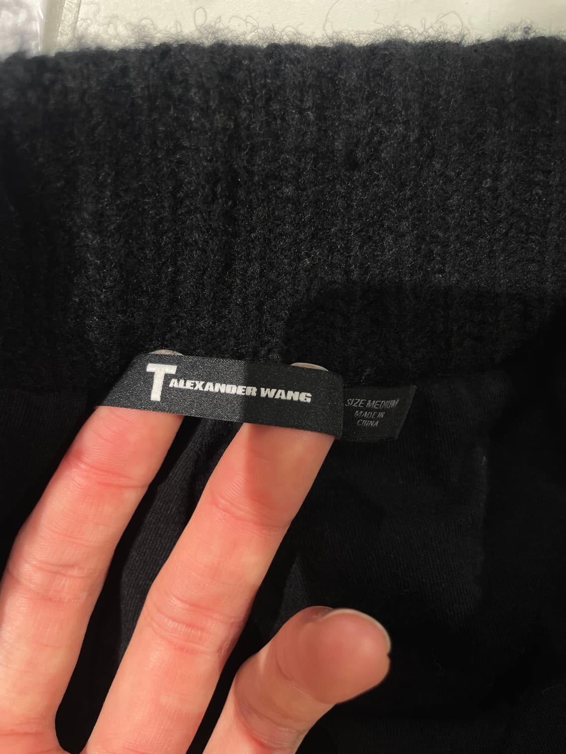 알렉산더 왕 블랙 스트링 울 팬츠 상품이미지7