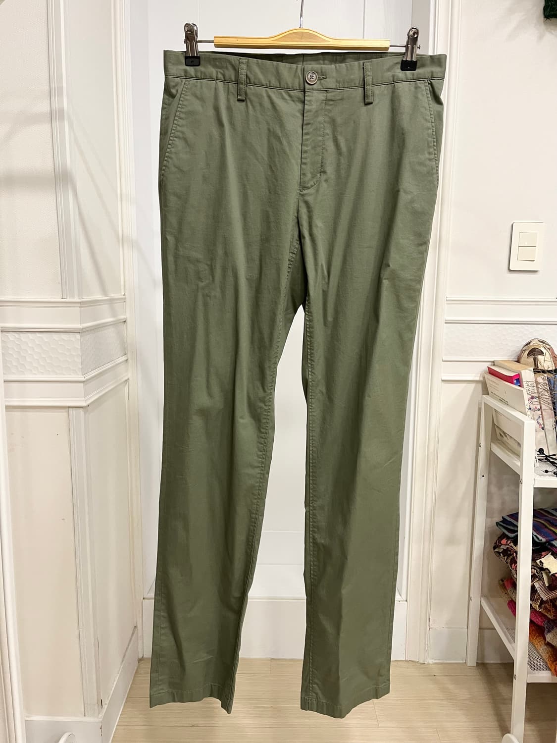 지지오투 카키 코튼 팬츠 상품이미지1