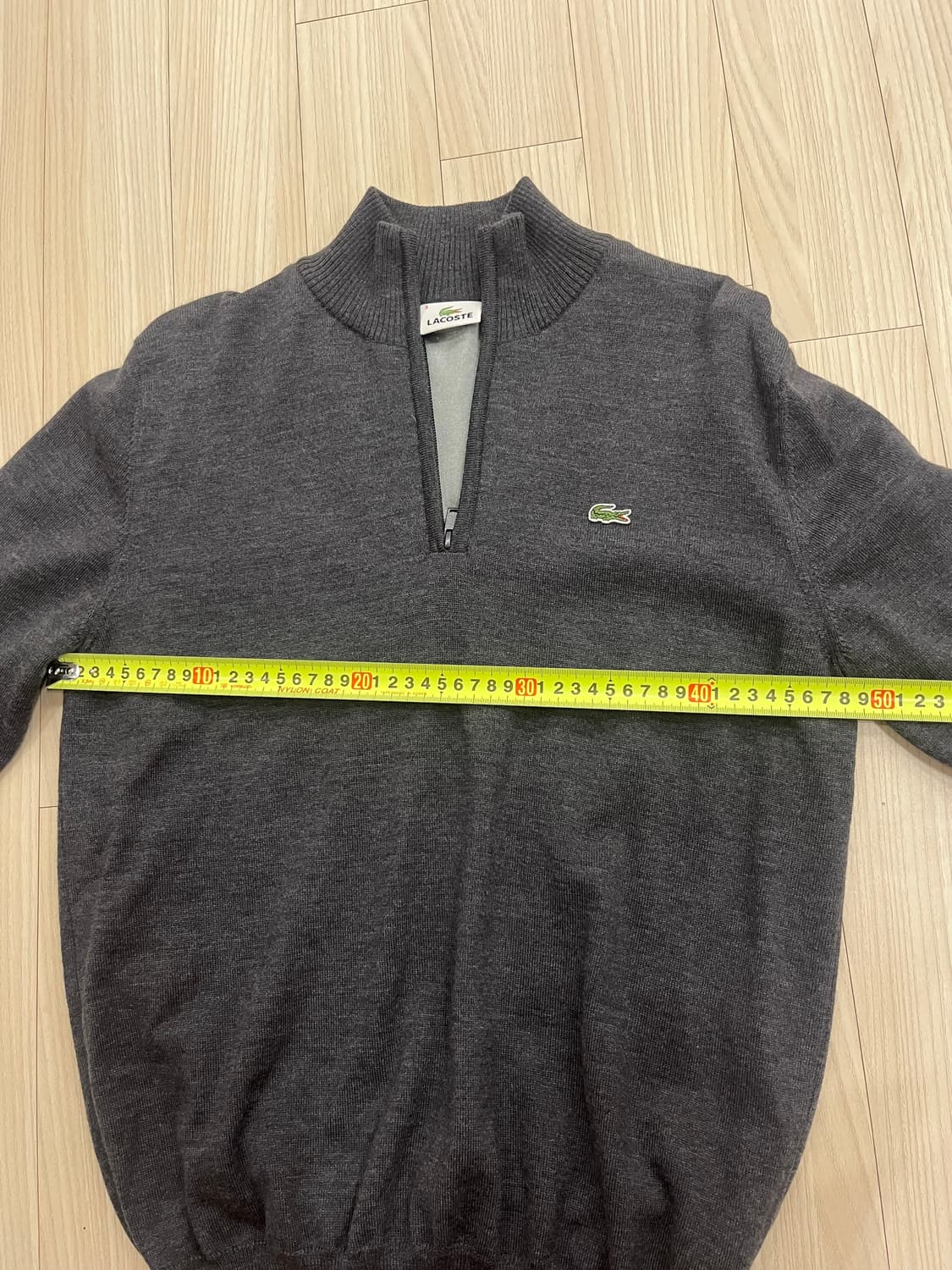 라코스테 하프넥 니트 그레이 상품이미지5