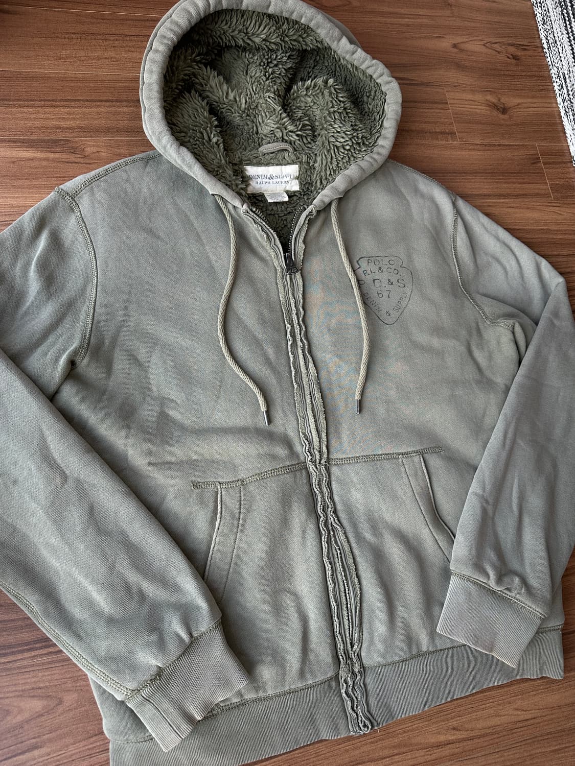 데님앤서플라이 랄프로렌 후드집업 M 상품이미지2