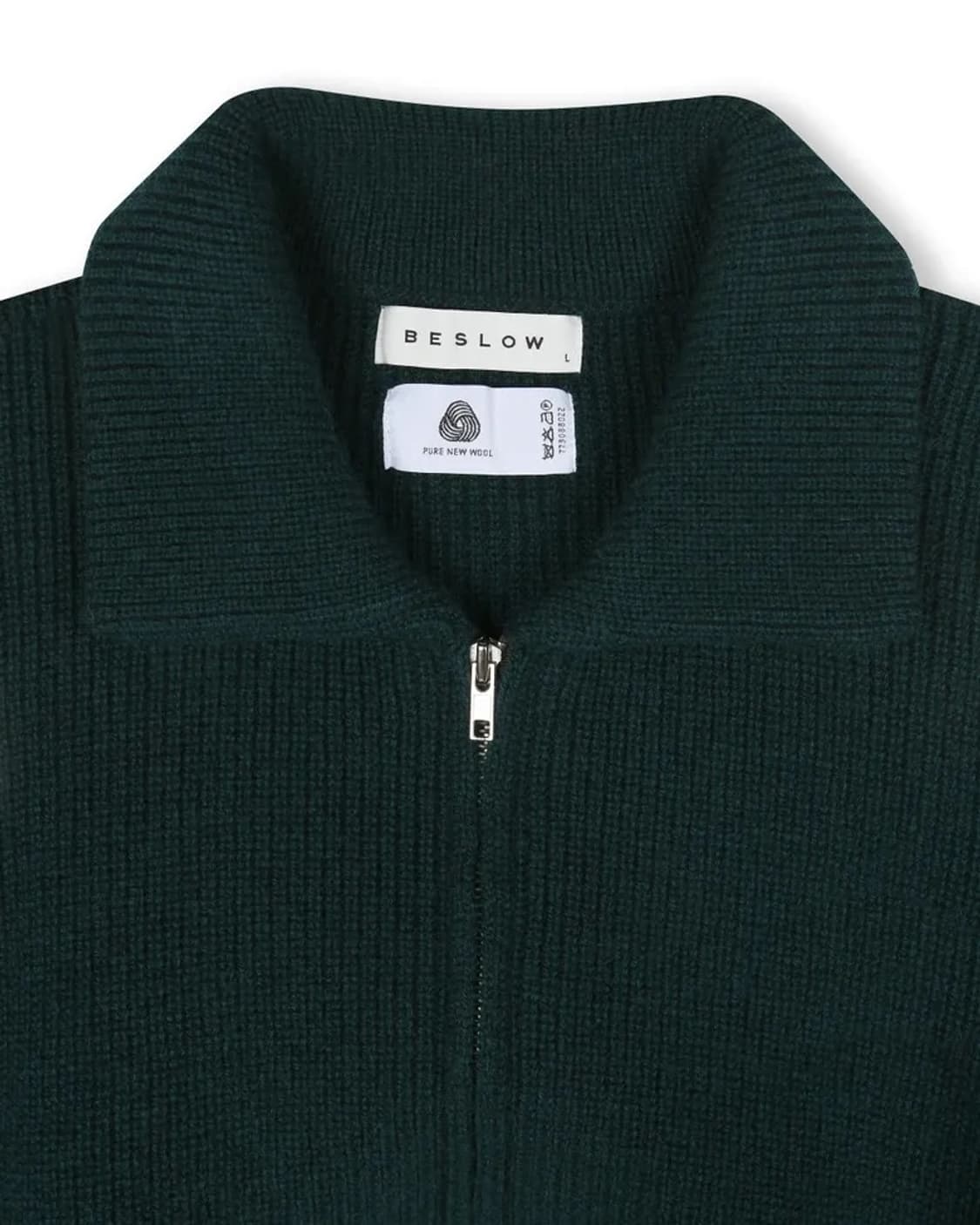 비슬로우 니트집업 XL SHETLAND WOOL WIDE COLLAR Z 상품이미지5