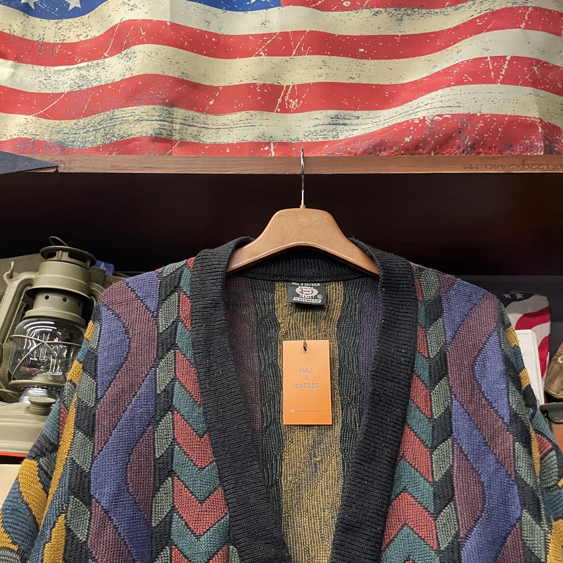 빈티지 쿠지 스타일 케이블 패턴 가디건 니트 스웨터 N207 상품이미지3