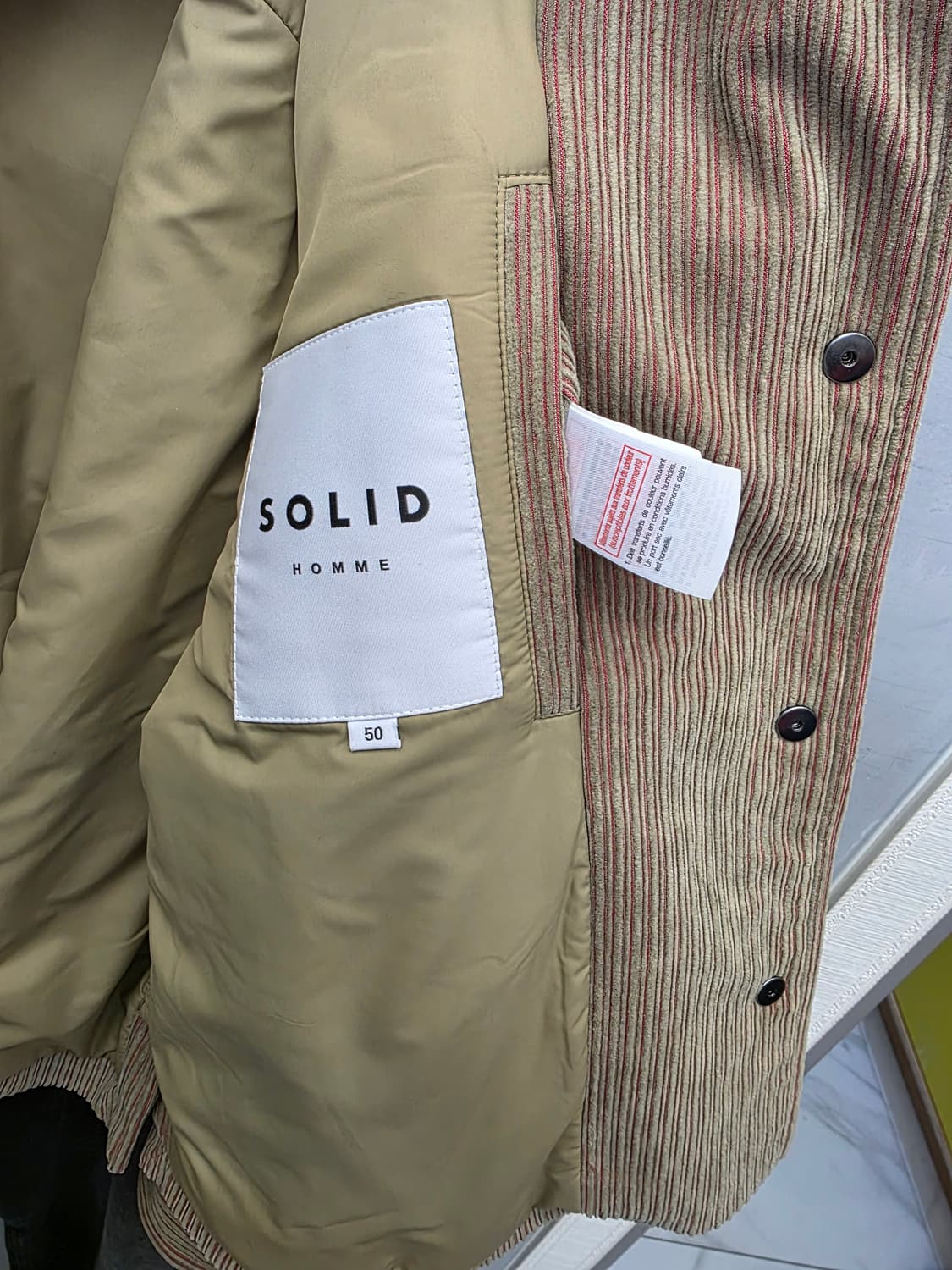 솔리드옴므 SOLID HOMME 코듀로이 자켓 50 상품이미지7