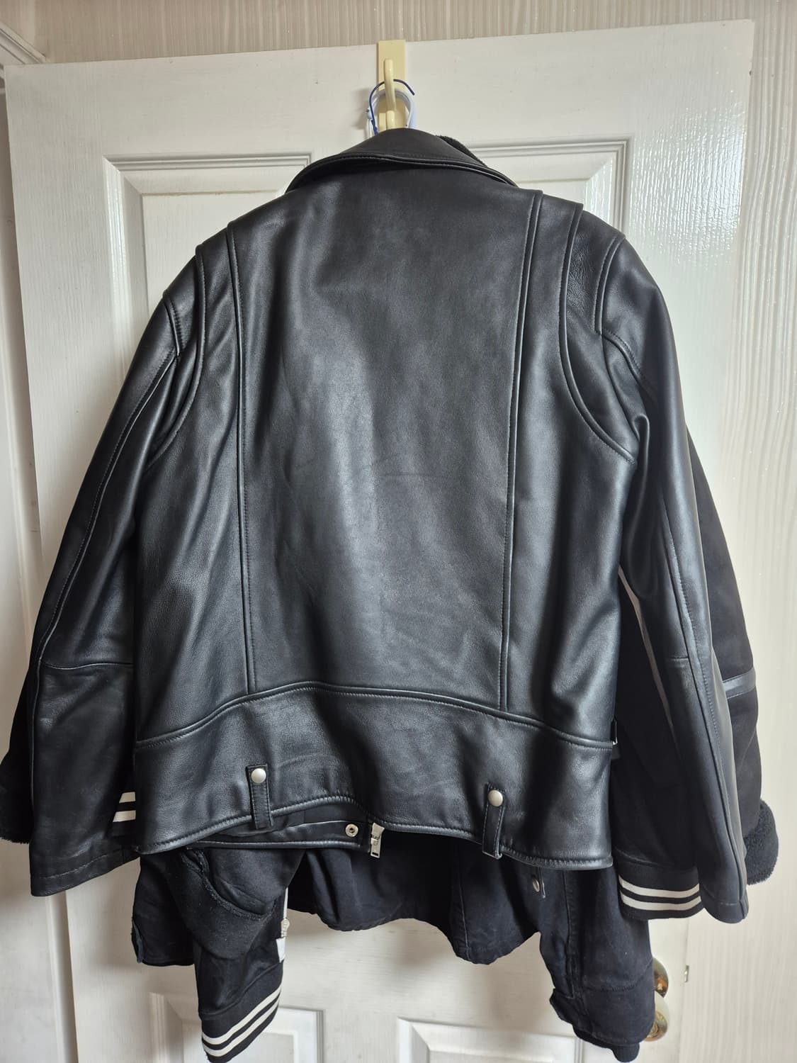 에이징ccc 램스킨 싱글라이더 가죽자켓 상품이미지2