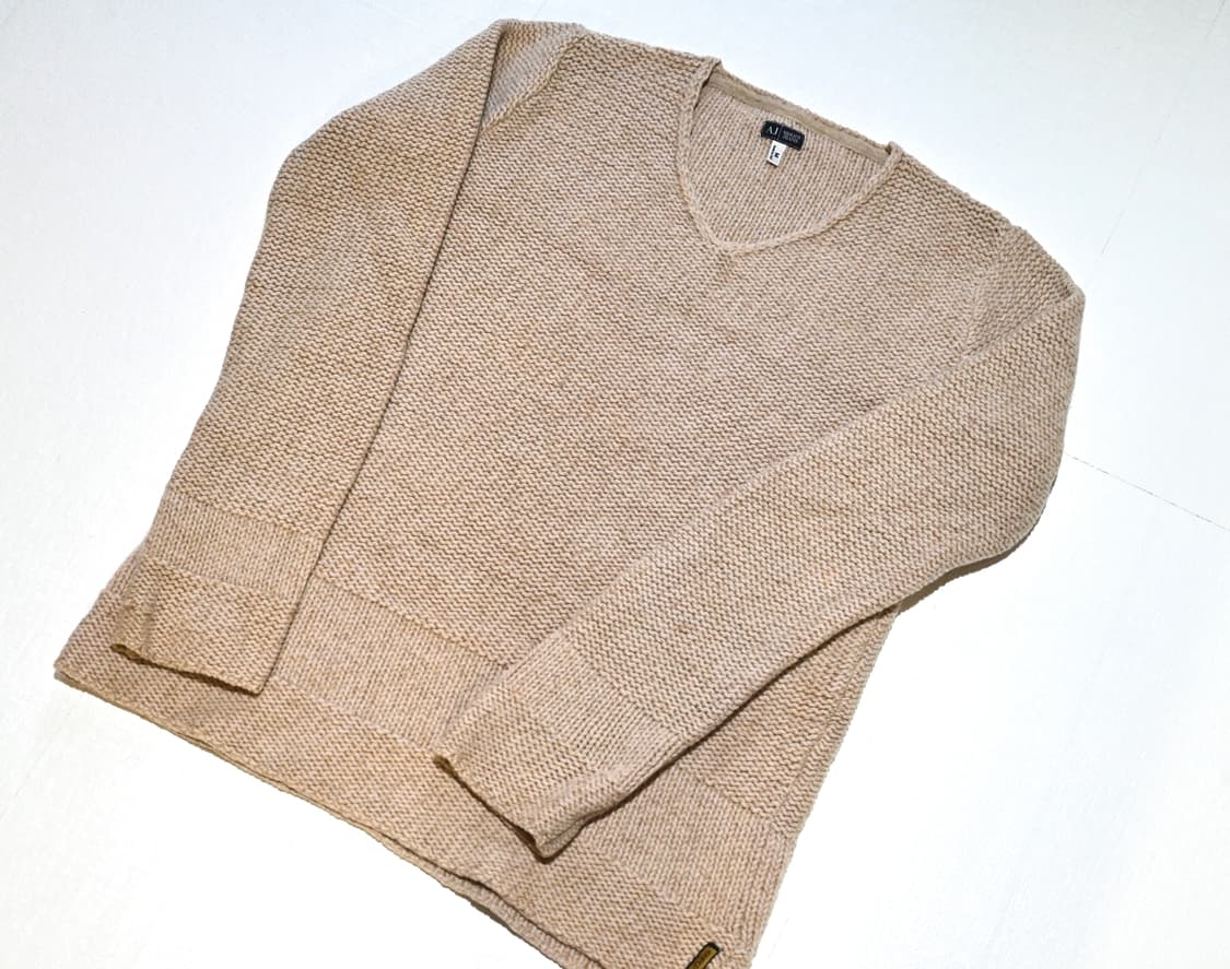 Armani jeans 2000s hemp wool knit 상품이미지1
