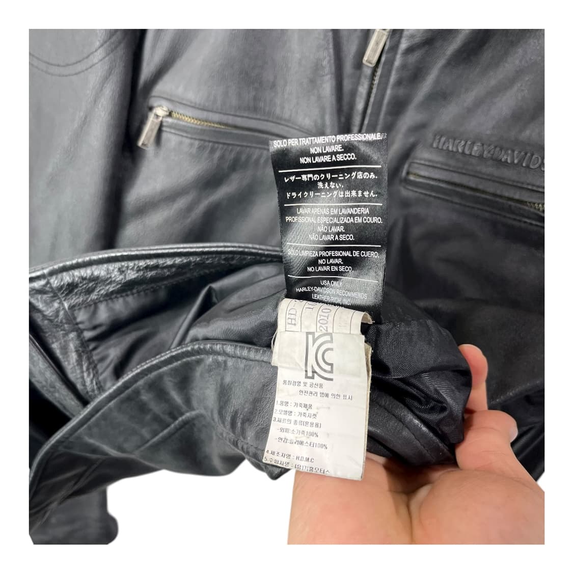 [Harley Davidson] 할리데이비슨 카우레더 스컬 레더자켓 상품이미지6