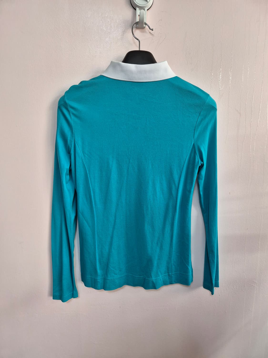 먼싱웨어 여성용 긴팔 폴로티 셔츠 블루/화이트 상품이미지3