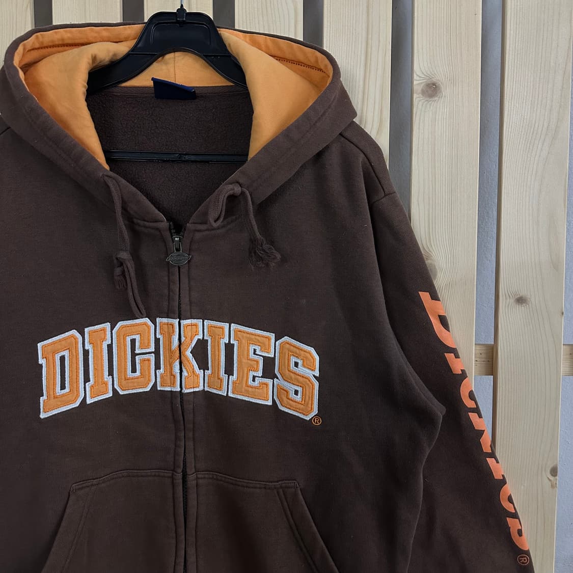 (M) 디키즈 빅로고 브라운 후드집업 상품이미지4