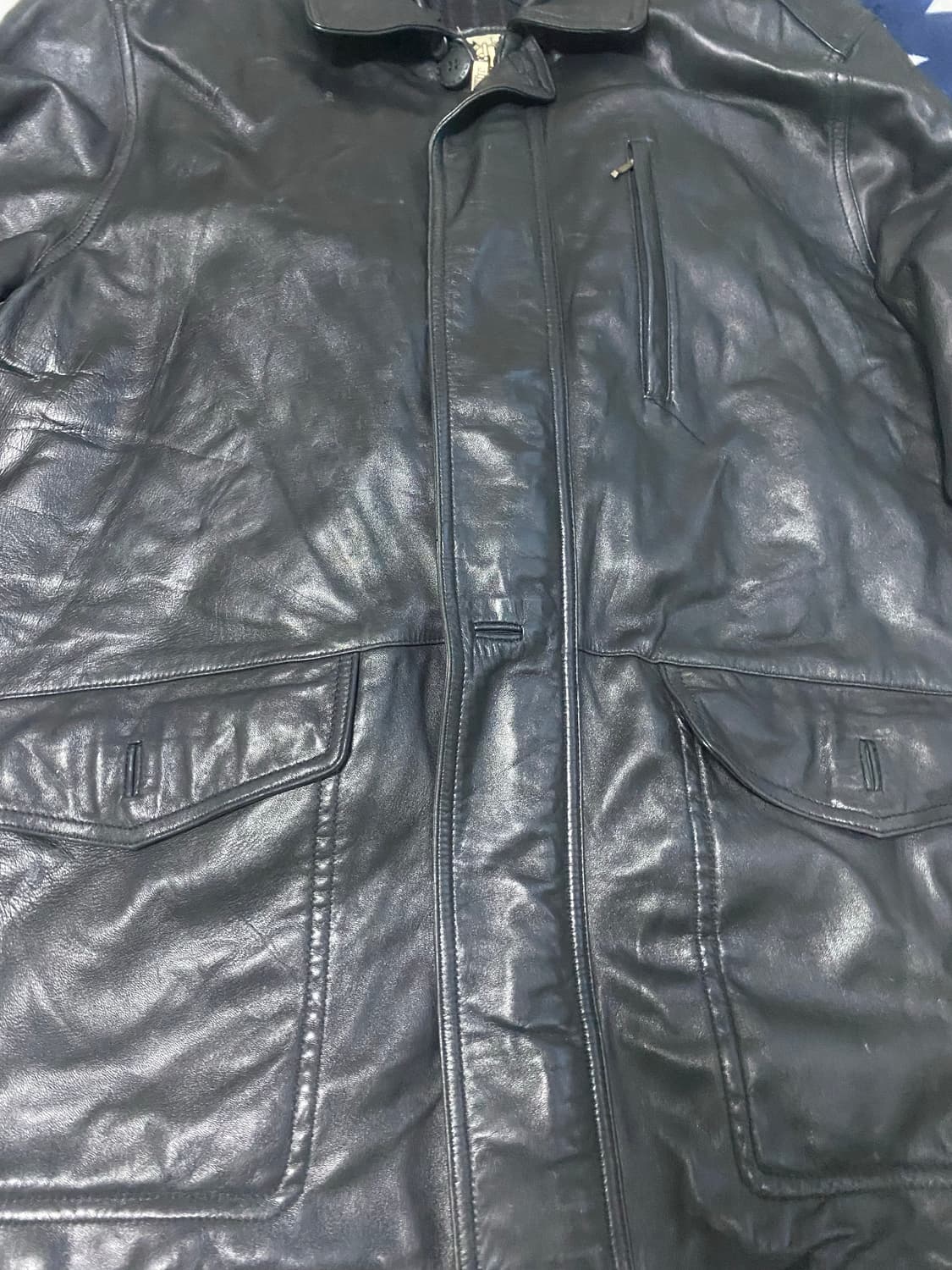 진도 양가죽 브독레더자켓 상품이미지2