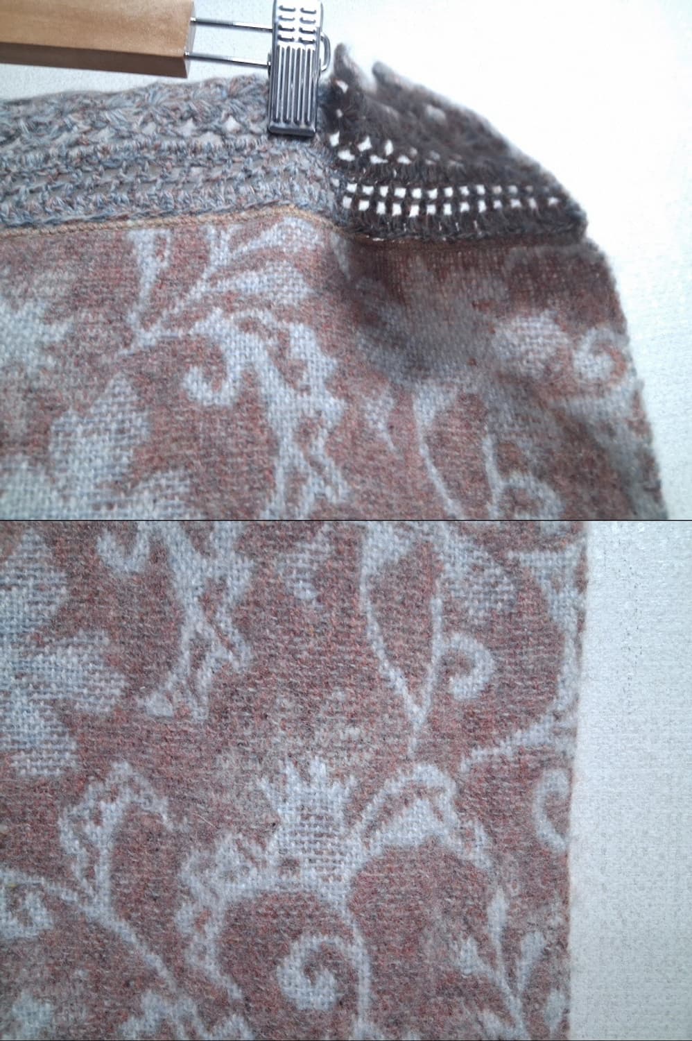 일본빈티지 울손뜨게 배색 플라워 캐시미어머플러 숄넓이 두툼 

원산지 일 상품이미지7