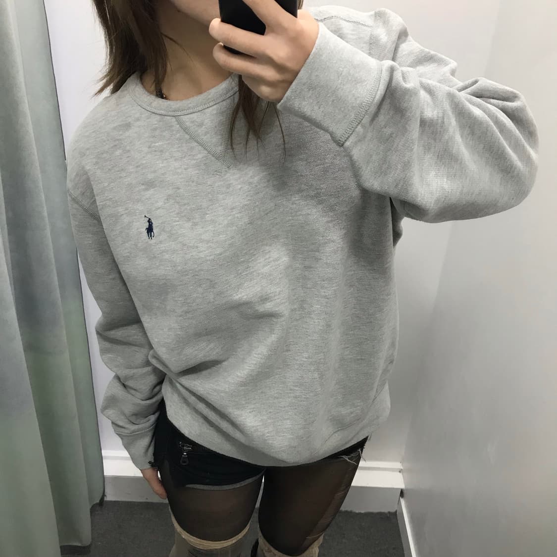 폴로 그레이 맨투맨  상품이미지1