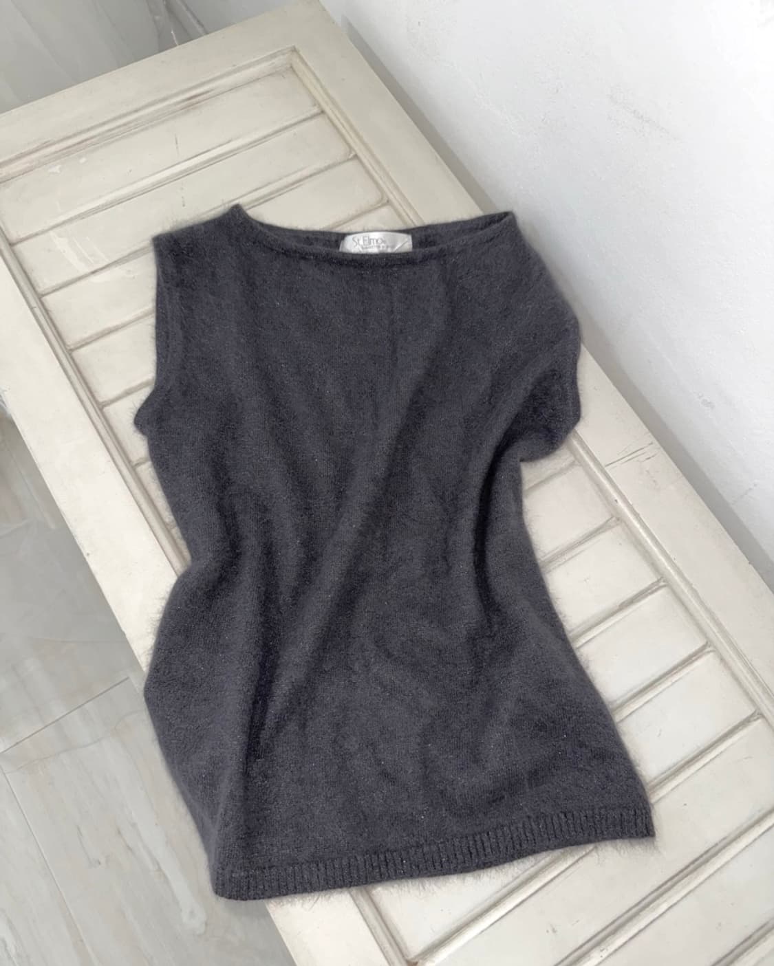 charcoal sleeveless knit 상품이미지6