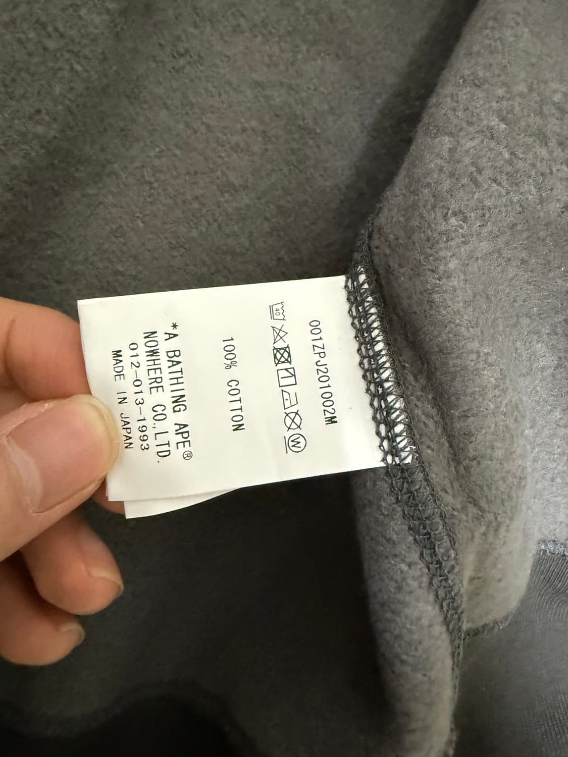 베이프 샤크 흑계 후드집업 / L 상품이미지7