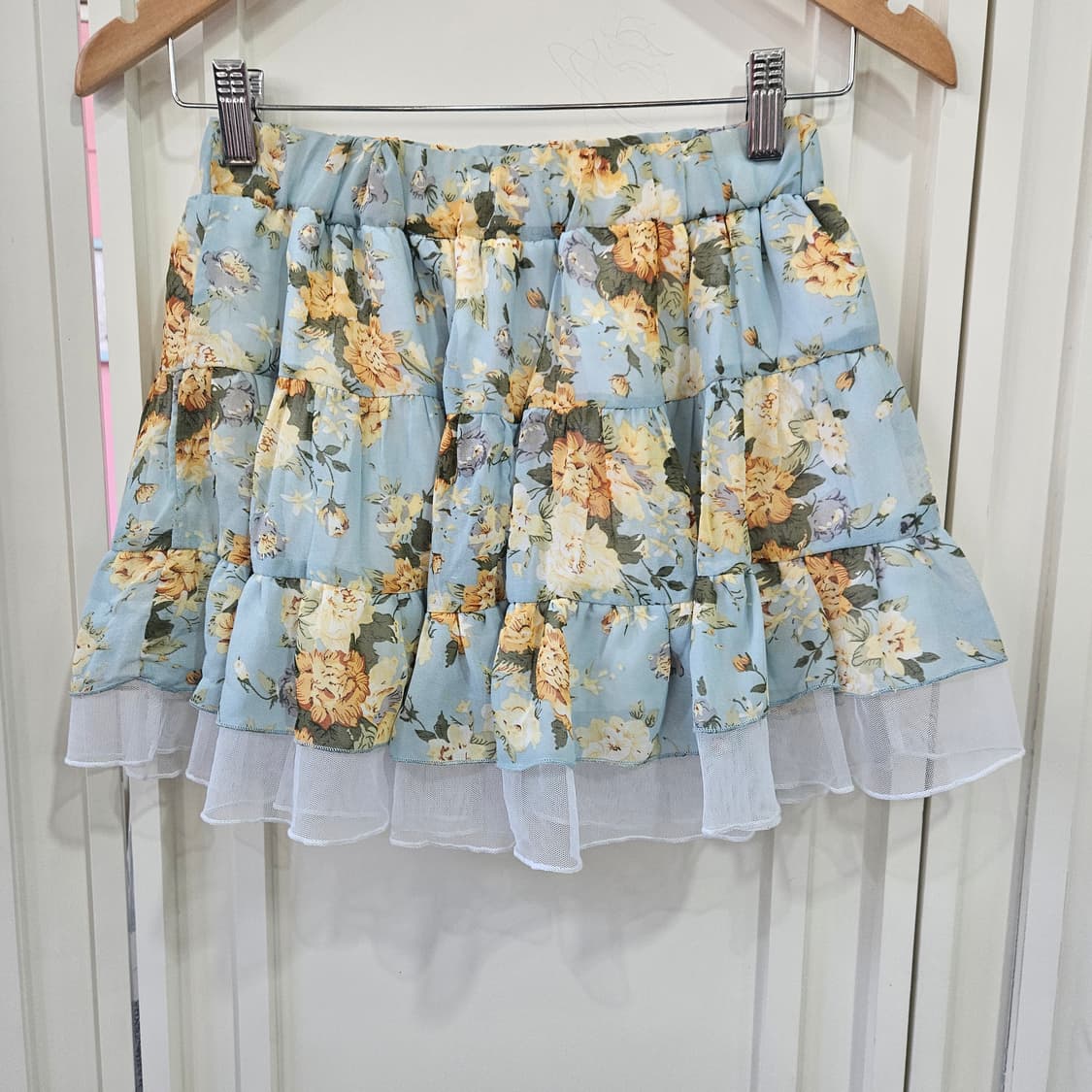 플라워 티어드 스커트 상품이미지1