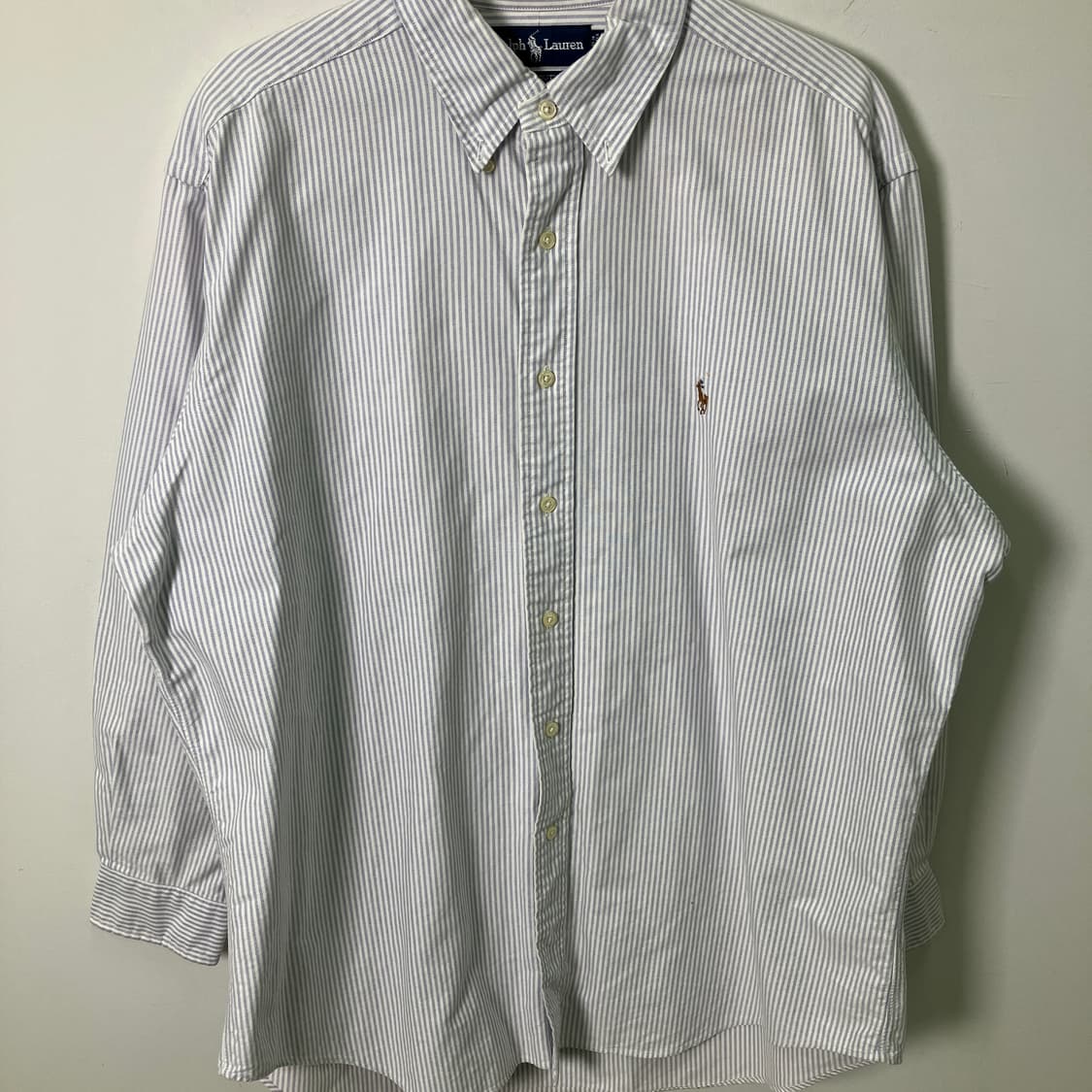 폴로 랄프로렌 버튼다운 스트라이프 옥스퍼드 셔츠 L 상품이미지5