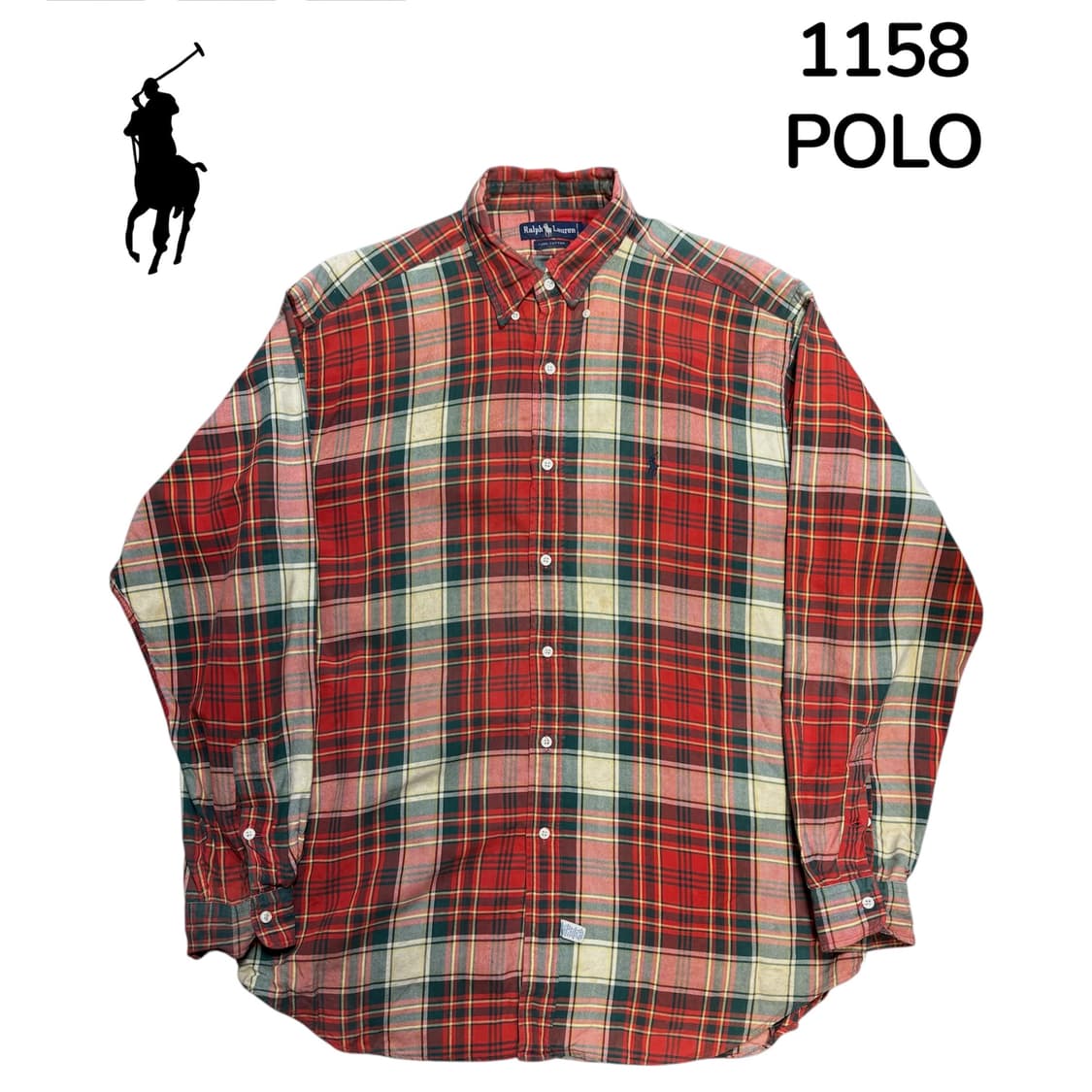 폴로 빈티지 체크 셔츠 L 상품이미지2