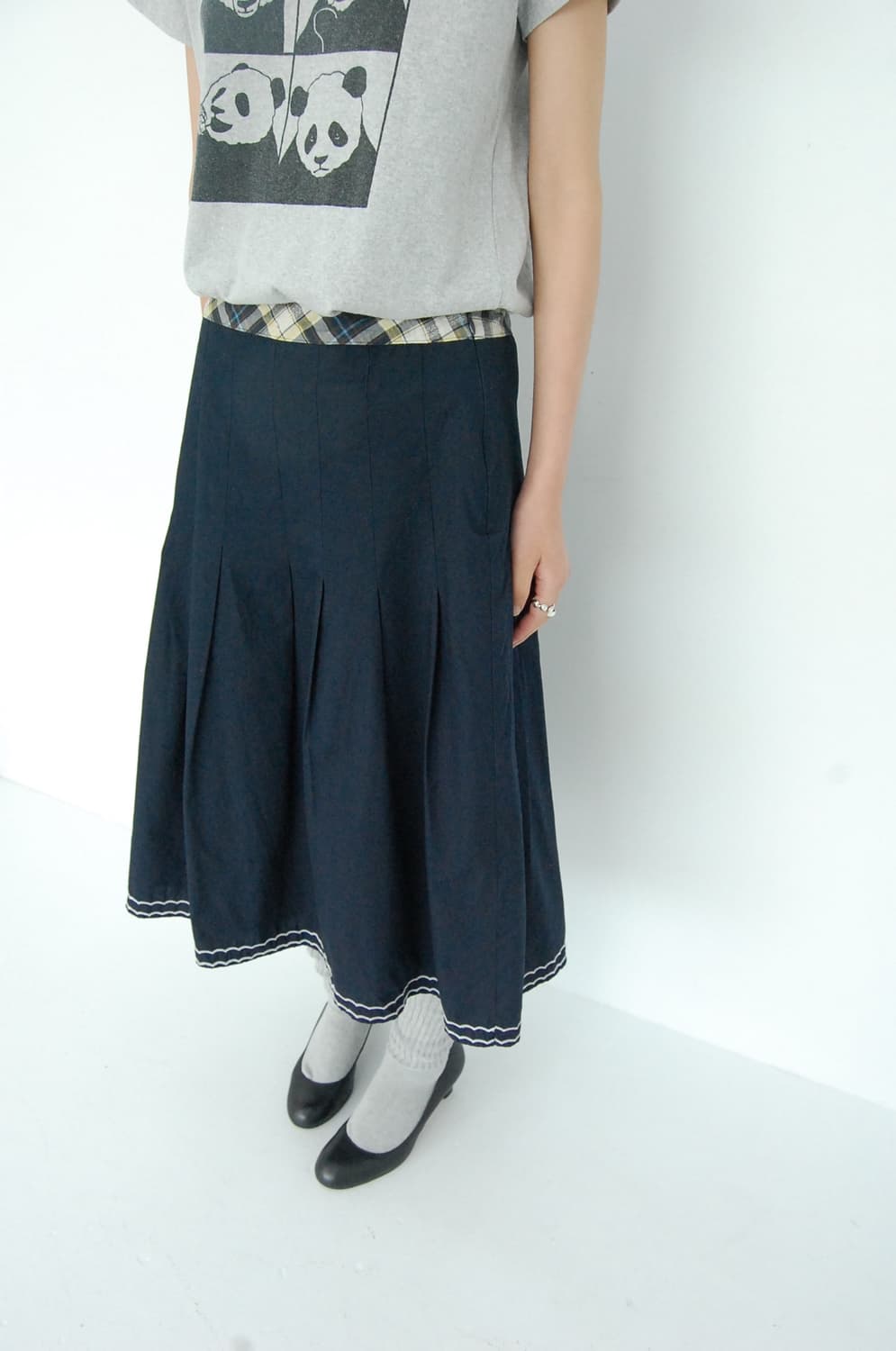 Decoy collection check point skirt 상품이미지2
