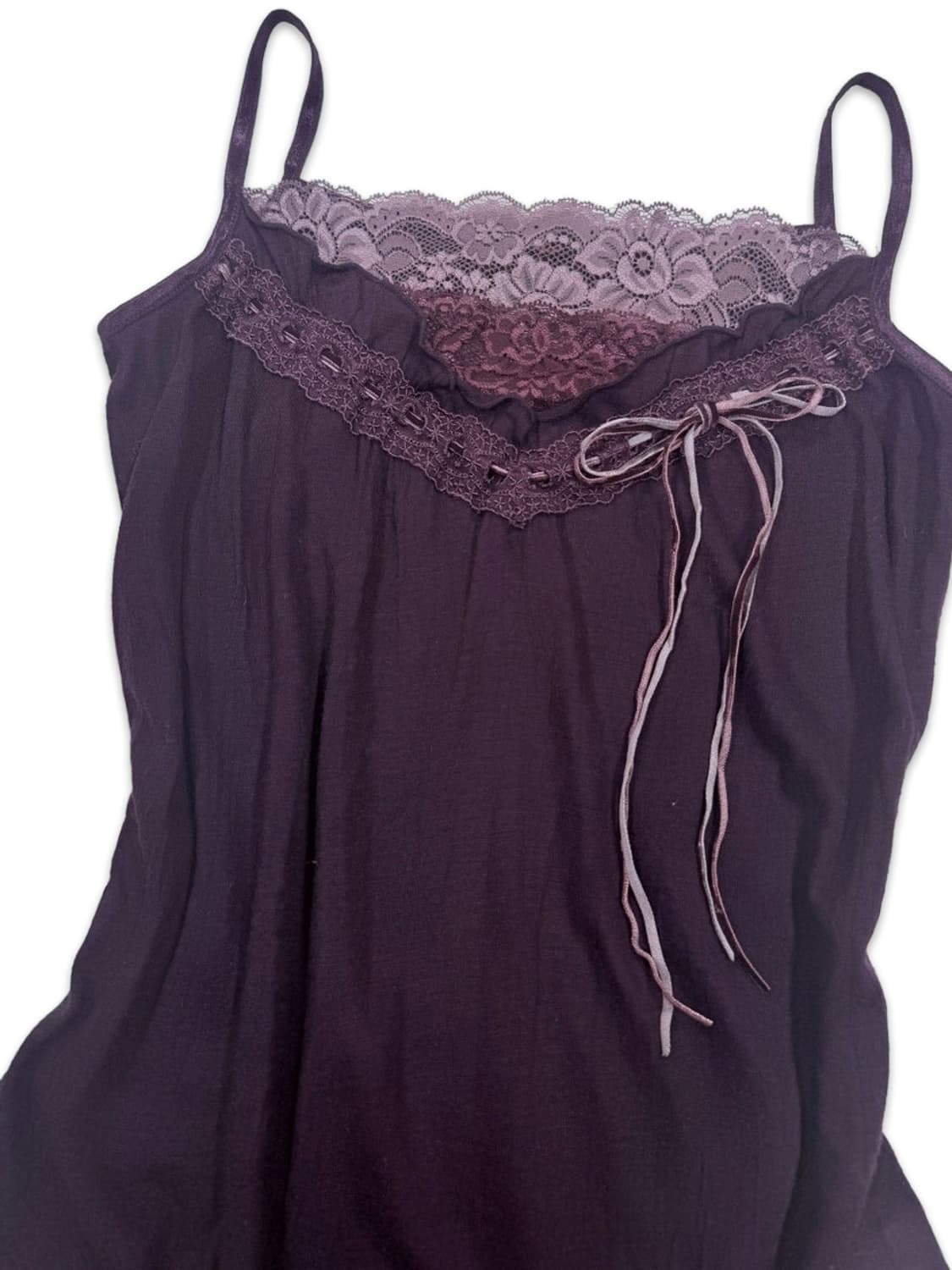 빈티지 바이올렛 모리 레이스 슬리브리스 상품이미지4