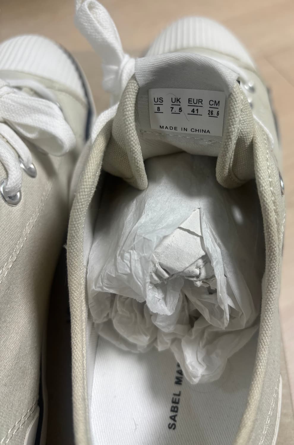 (새상품) 이자벨 마랑 빈쿠 캔버스 스니커즈(좌270,우265) 상품이미지8