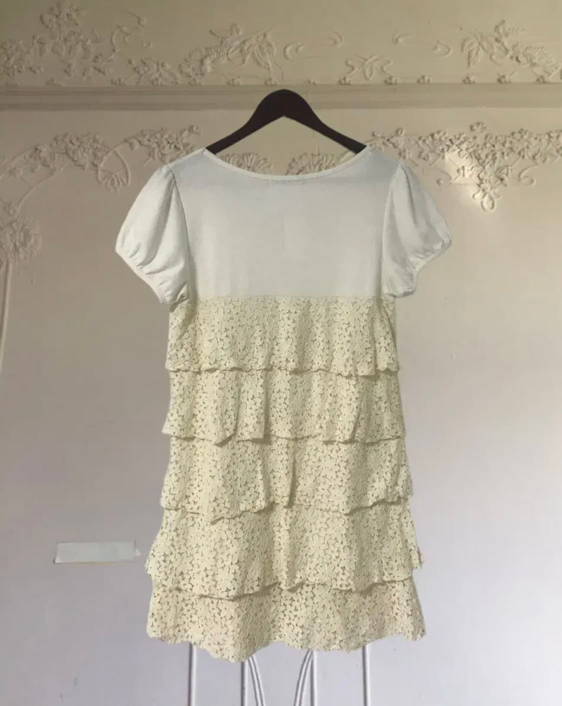 vintage ivory lace ribbon one-piece 상품이미지2