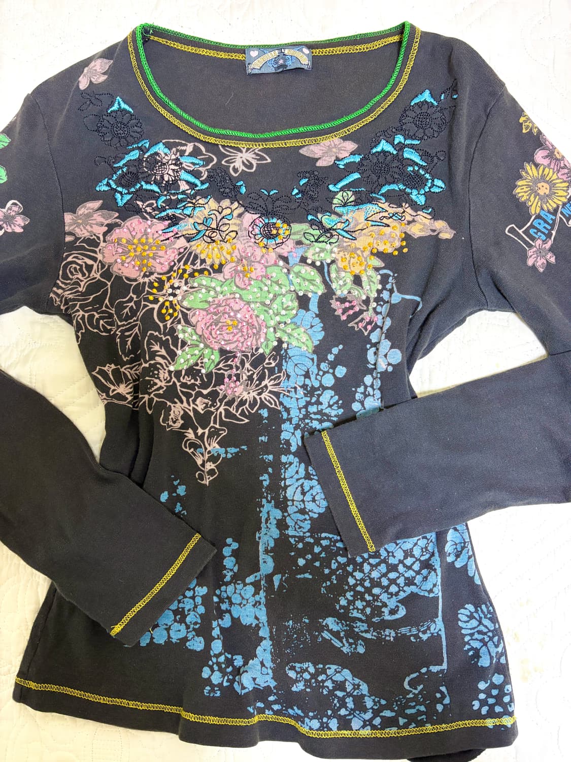 바닐라슈가 빈티지 오리엔탈 y2k 롱슬리브 상품이미지1