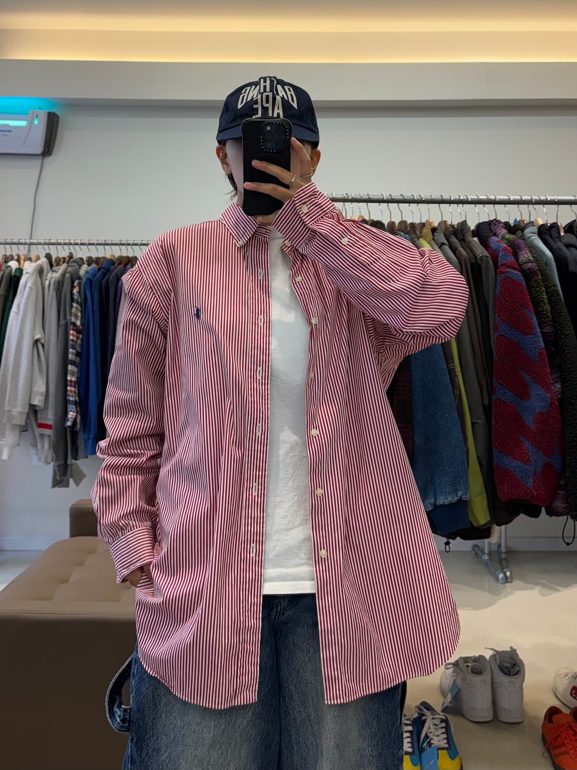 폴로 랄프로렌 클래식 핏 스트라이프 셔츠 상품이미지8