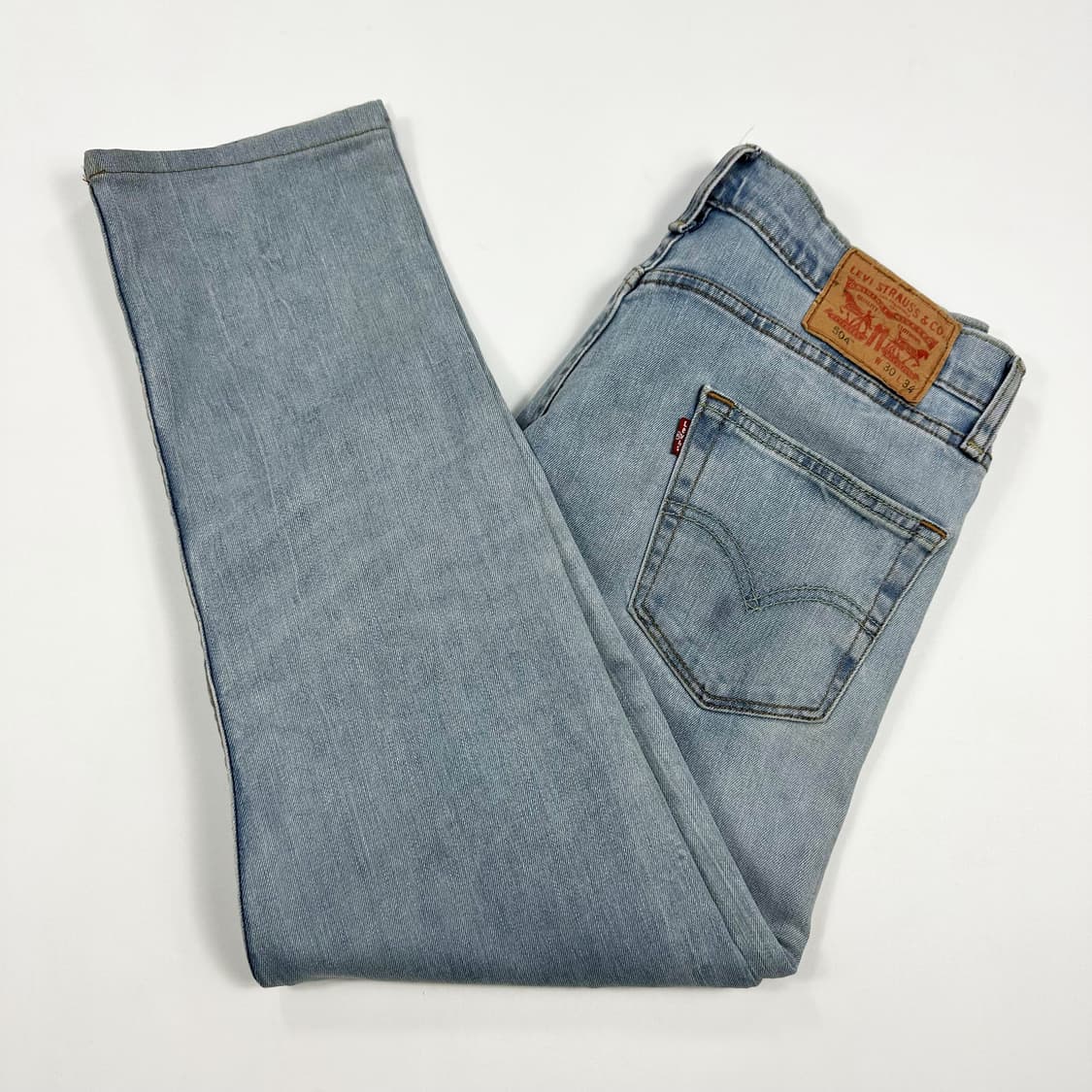 리바이스 504 오리지널 연청 데님 팬츠 (30인치) 상품이미지2