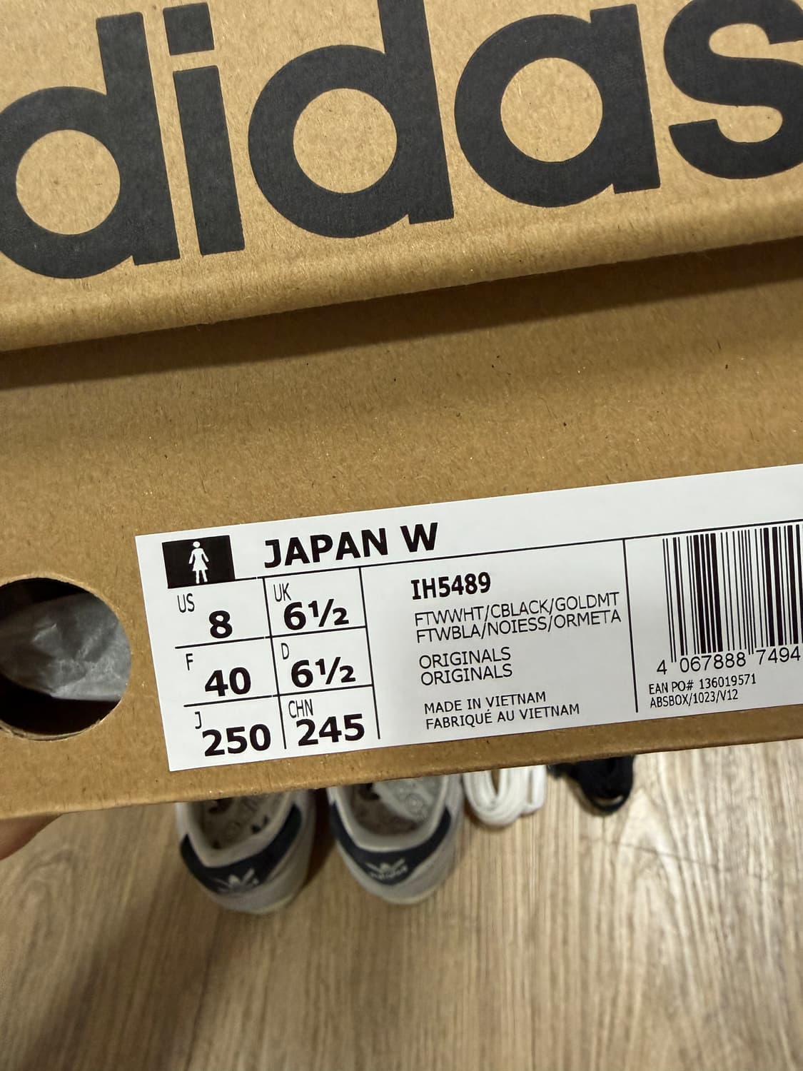 아디다스 재팬 W 화이트 블랙 250mm 상품이미지2