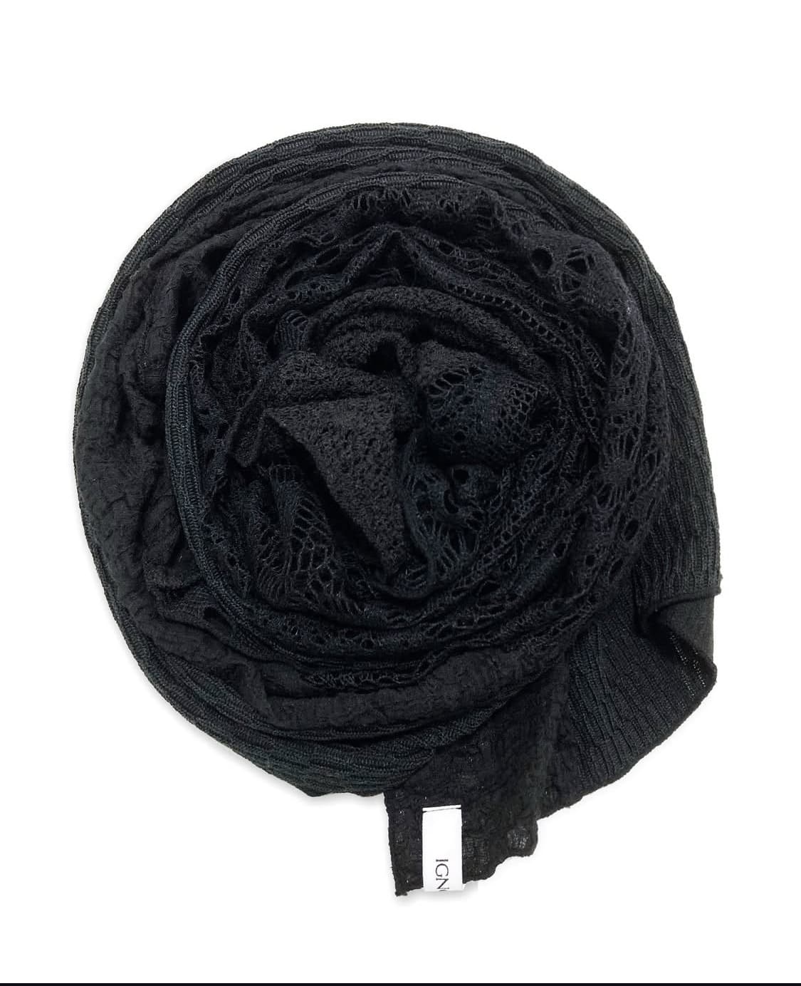 IGNOTA   LEAF SCARF (black) 상품이미지2